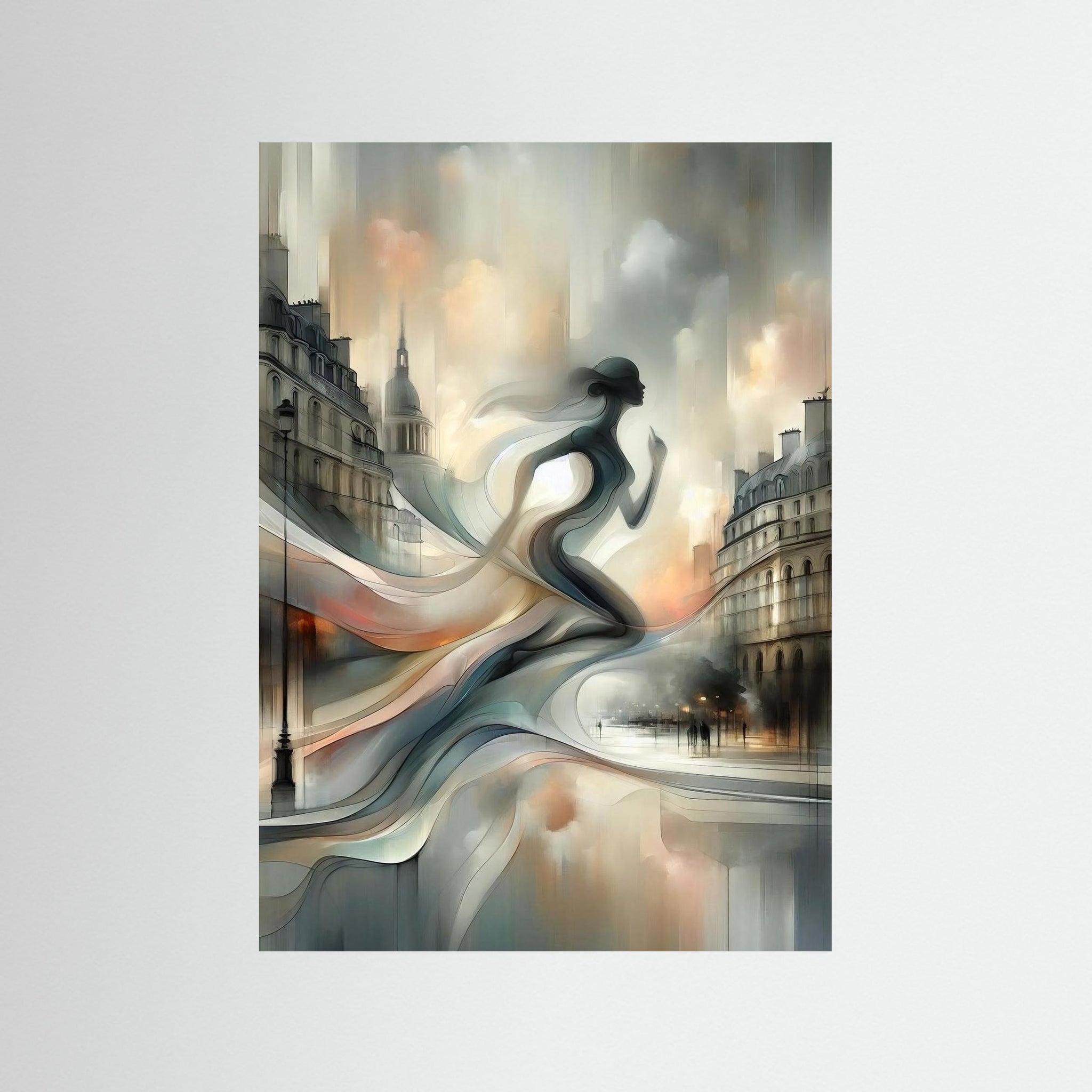 Fluid Runner als rahmenlose Wandkunst
