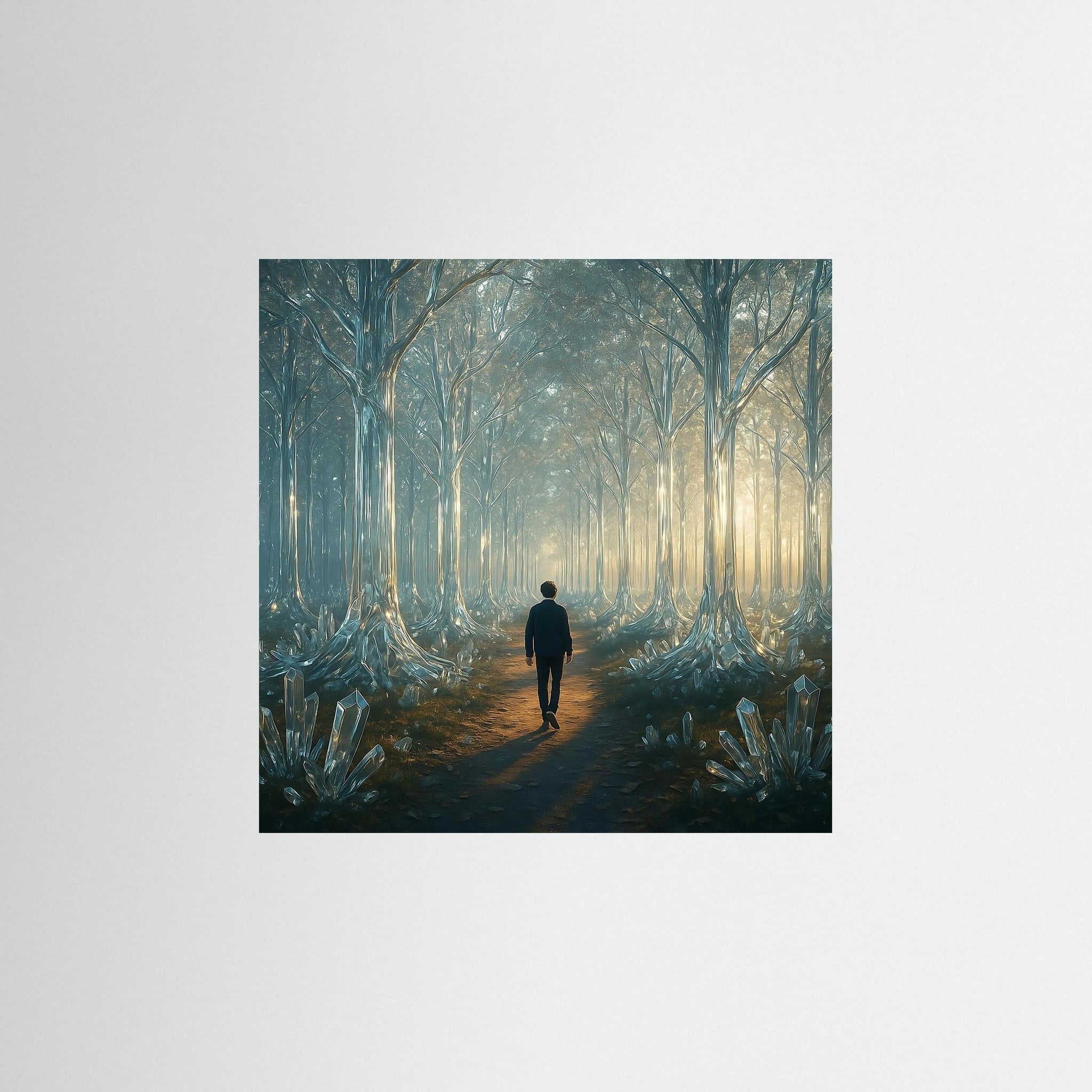 Forest of Reflection als rahmenloses Kunstwerk