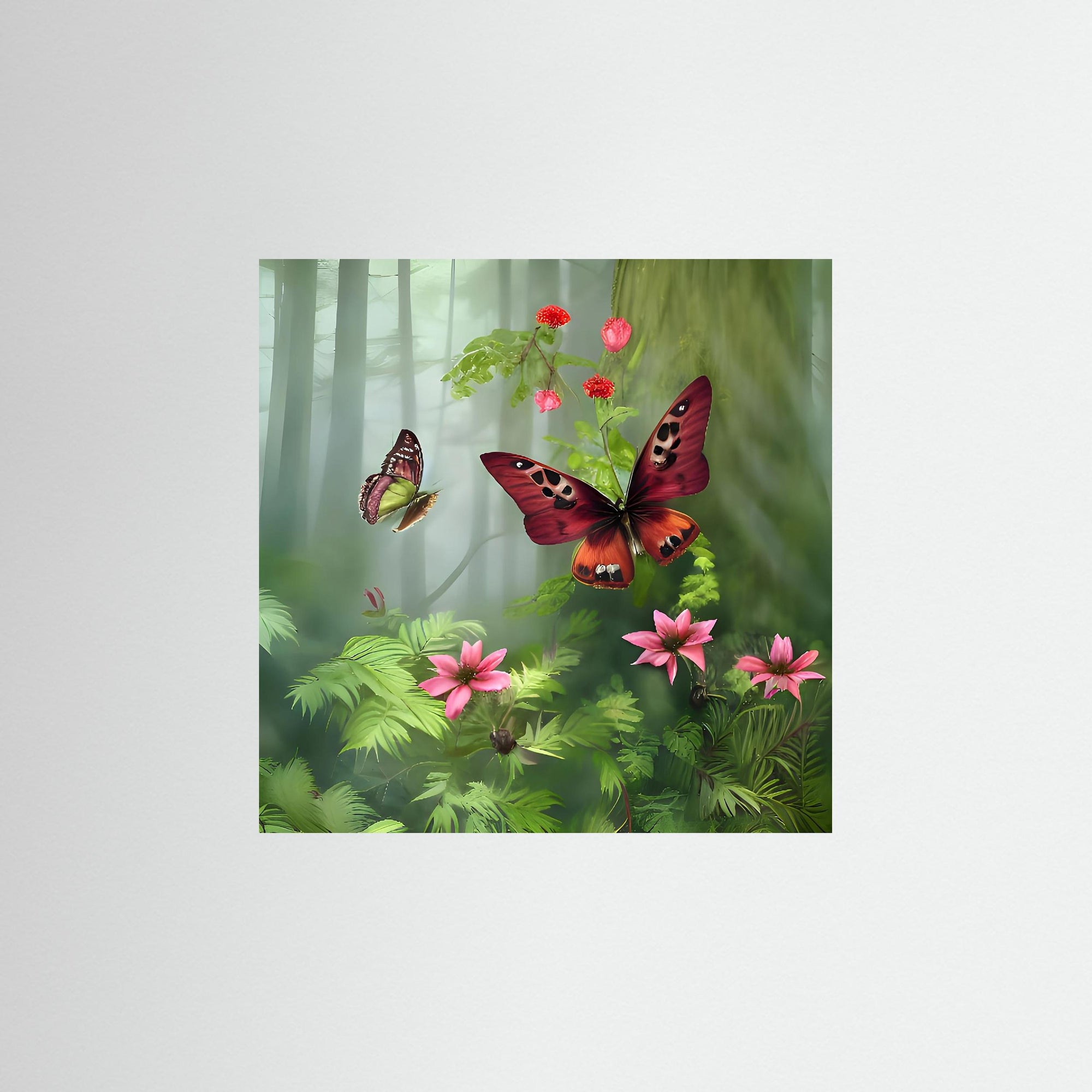 Forest Wings als rahmenlose Bildkomposition