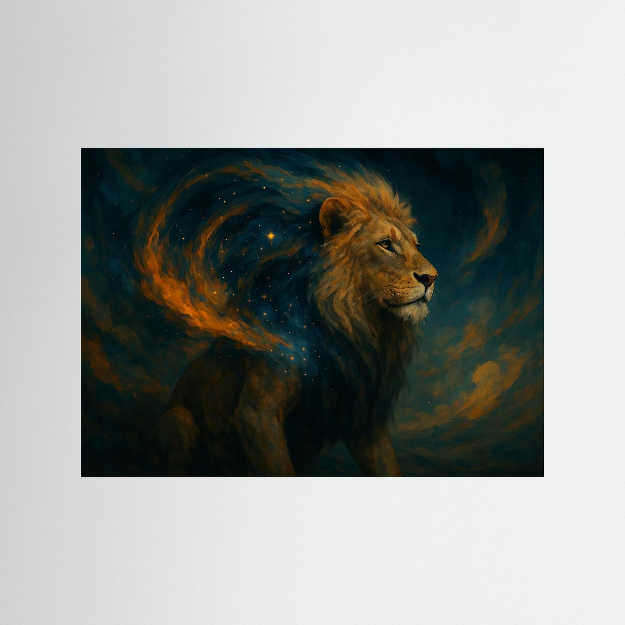 Celestial Roar – AI Art (Print)