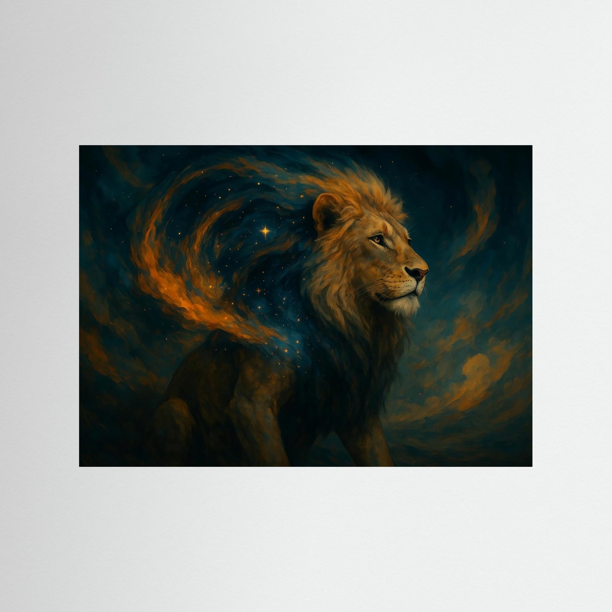 Celestial Roar – AI Art (Print)