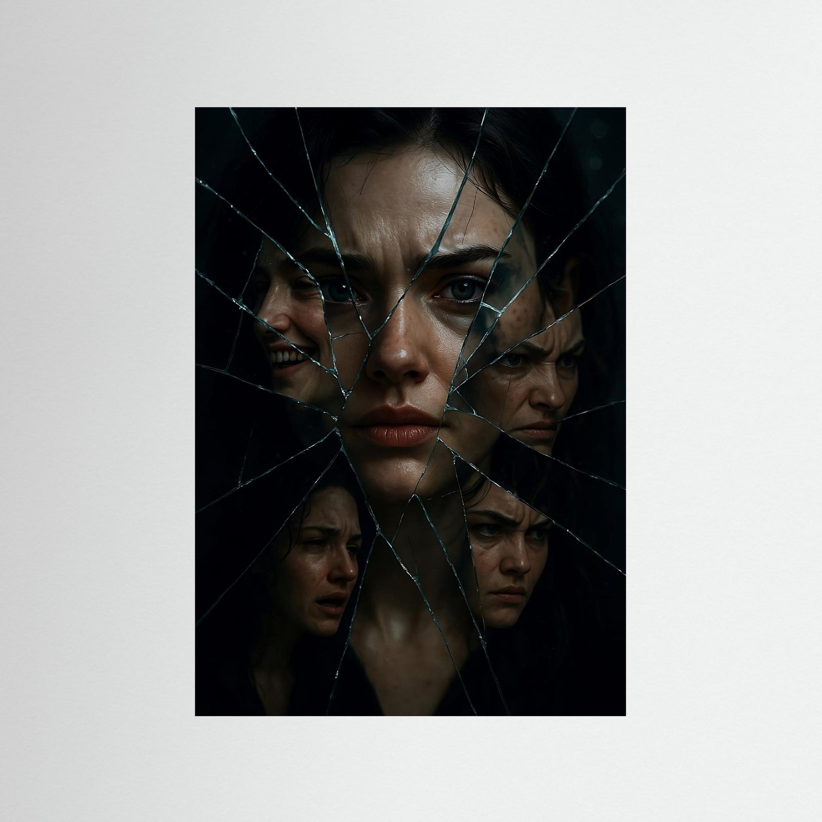 Fractured als rahmenlose Wandkunst