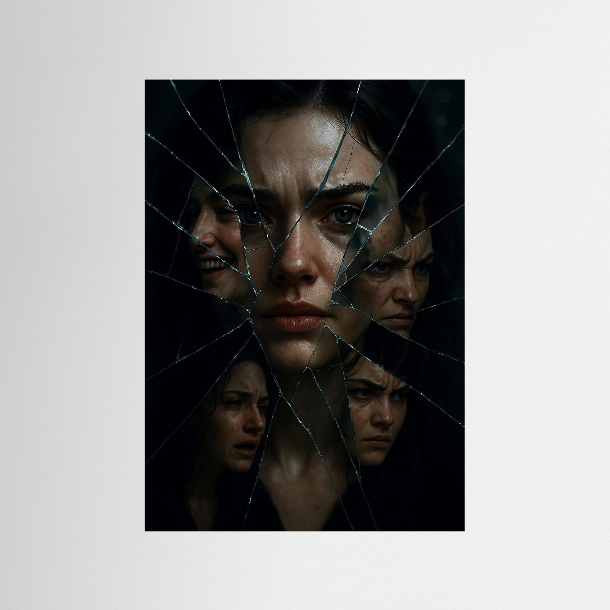 Fractured als rahmenlose Wandkunst