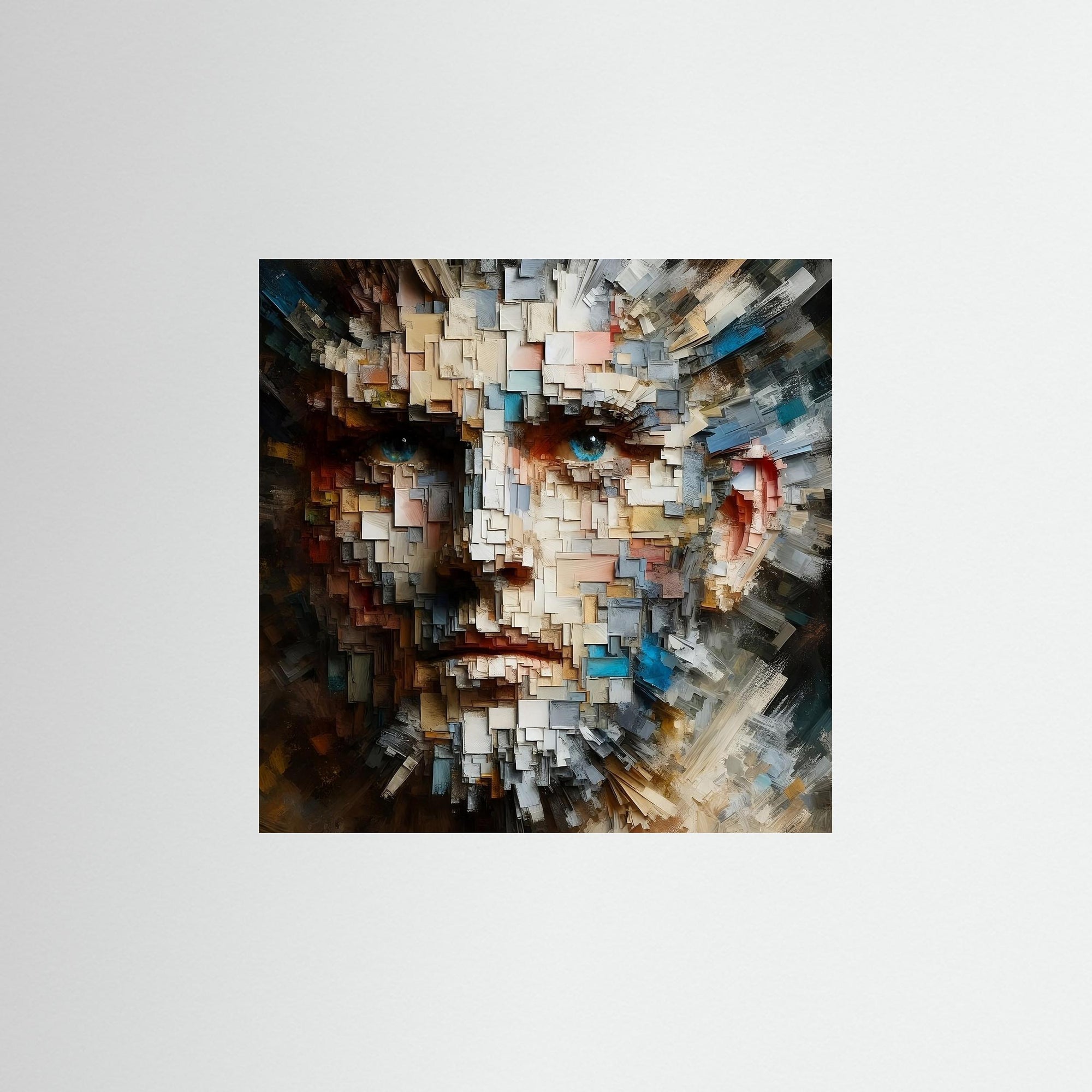 Fragmented Vision als rahmenlose Wandkunst