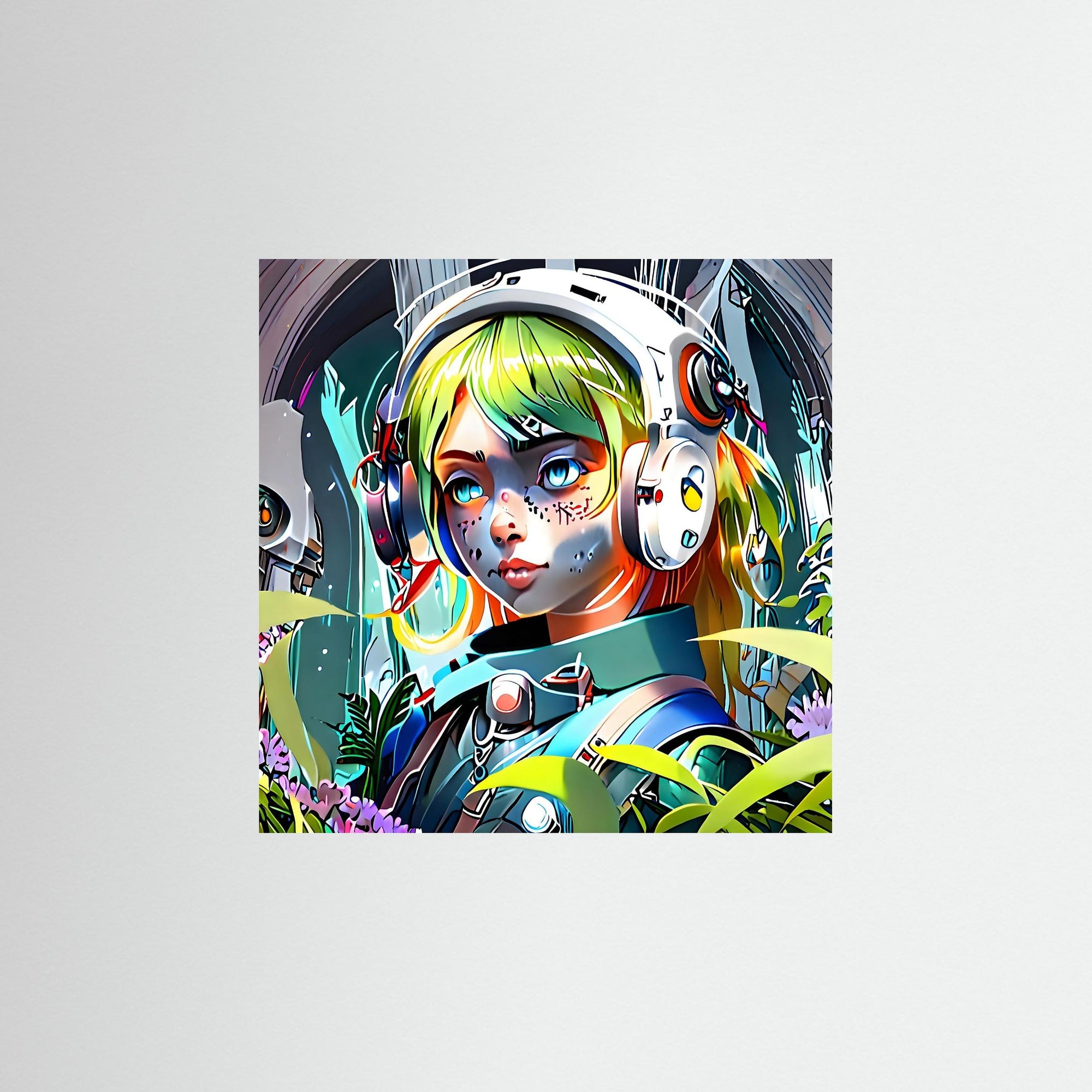 Future Girl als rahmenlose Wandkunst