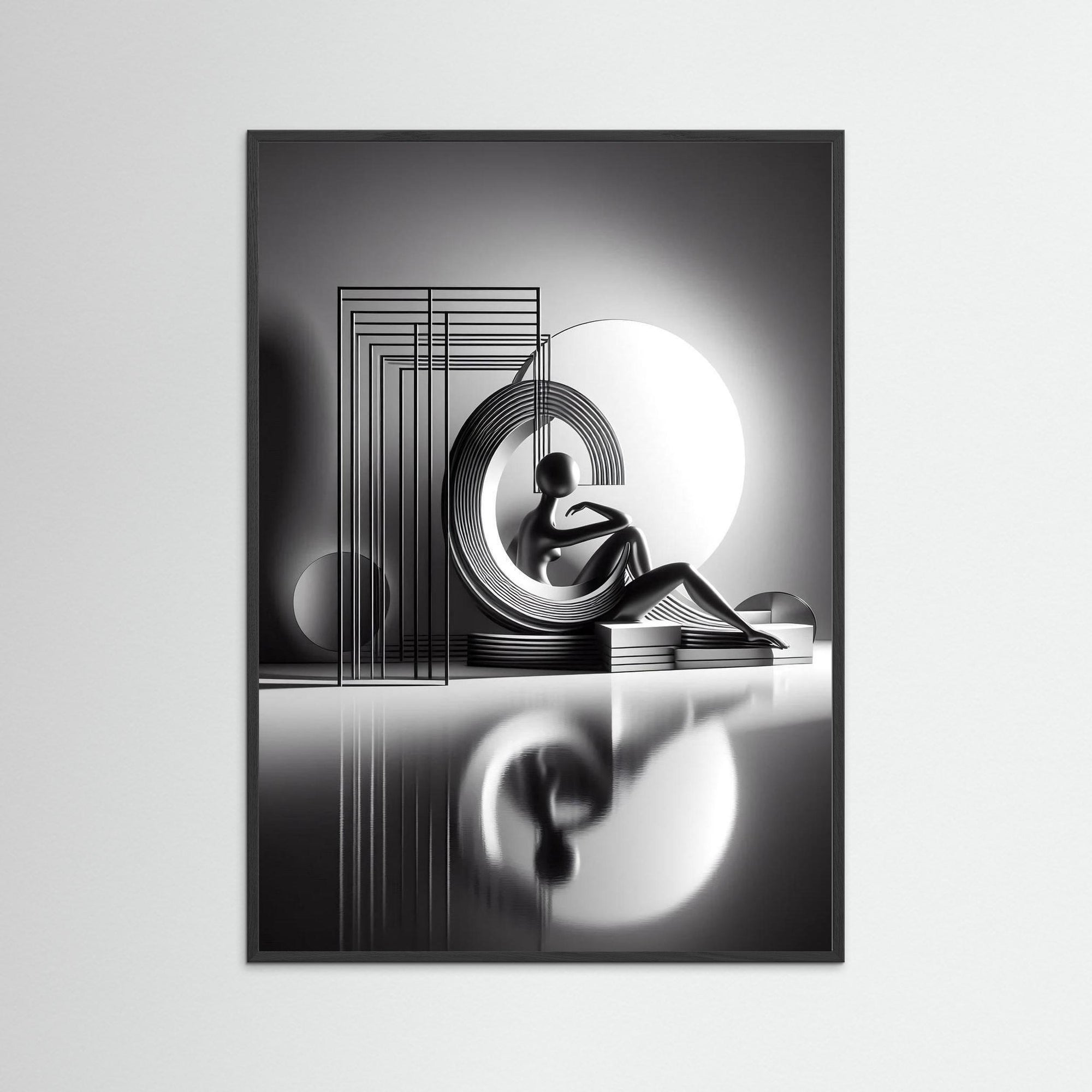 Resting in Circles – AI Art (Print)