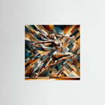 Geometric Motion als rahmenlose Wandkunst