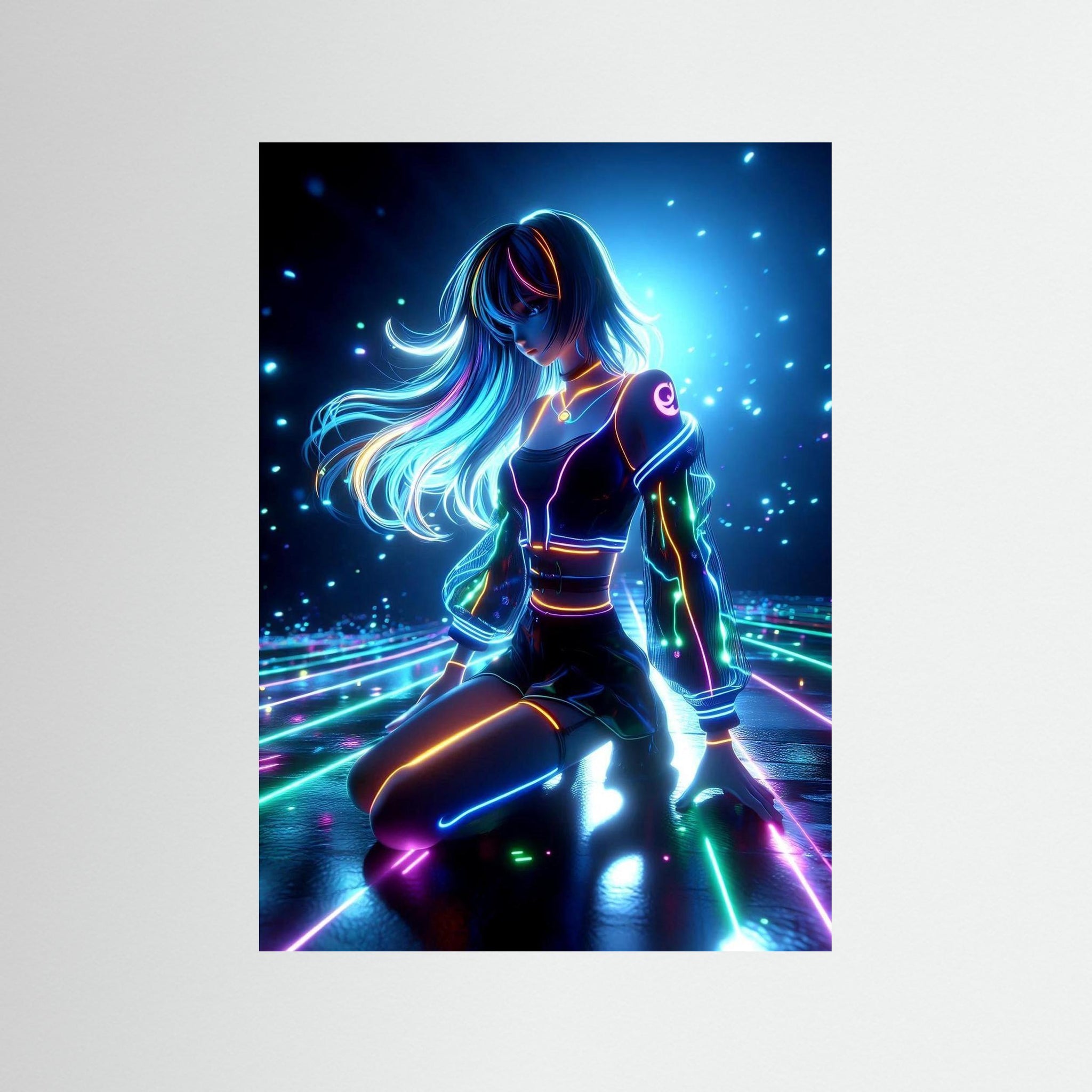 Glowborne als rahmenlose Wandkunst