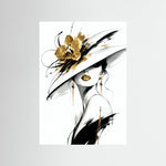 Golden Elegance als rahmenlose Wandkunst