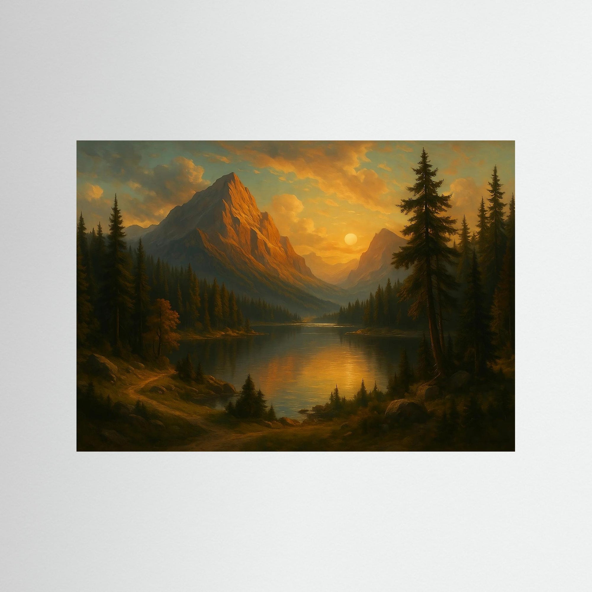Golden Silence als rahmenlose Wandkunst
