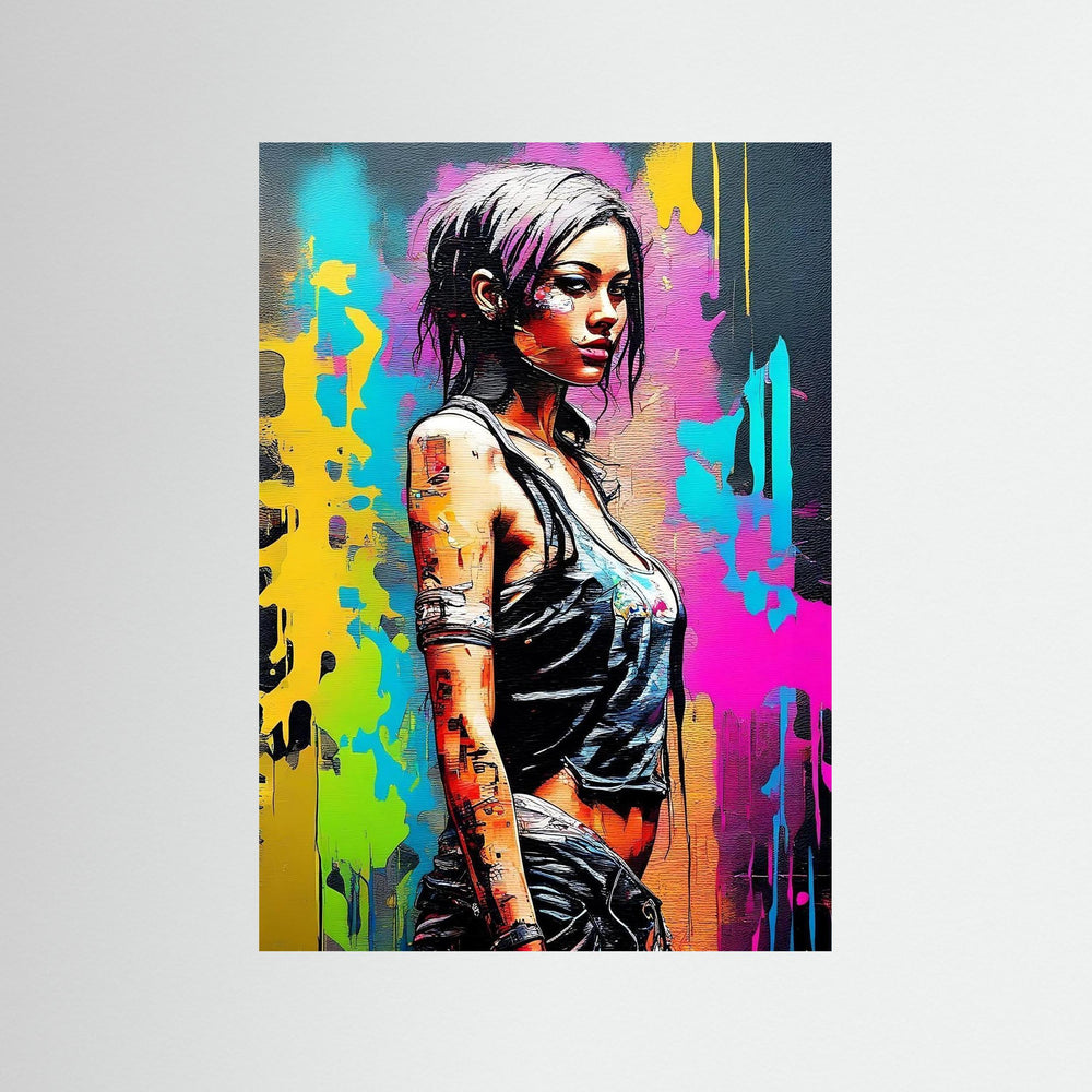 Graffiti Soul als rahmenlose Wandkunst