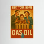 Heat Your Home als rahmenlose Wandkunst