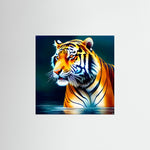 Heroic Tiger als rahmenlose Wandkunst