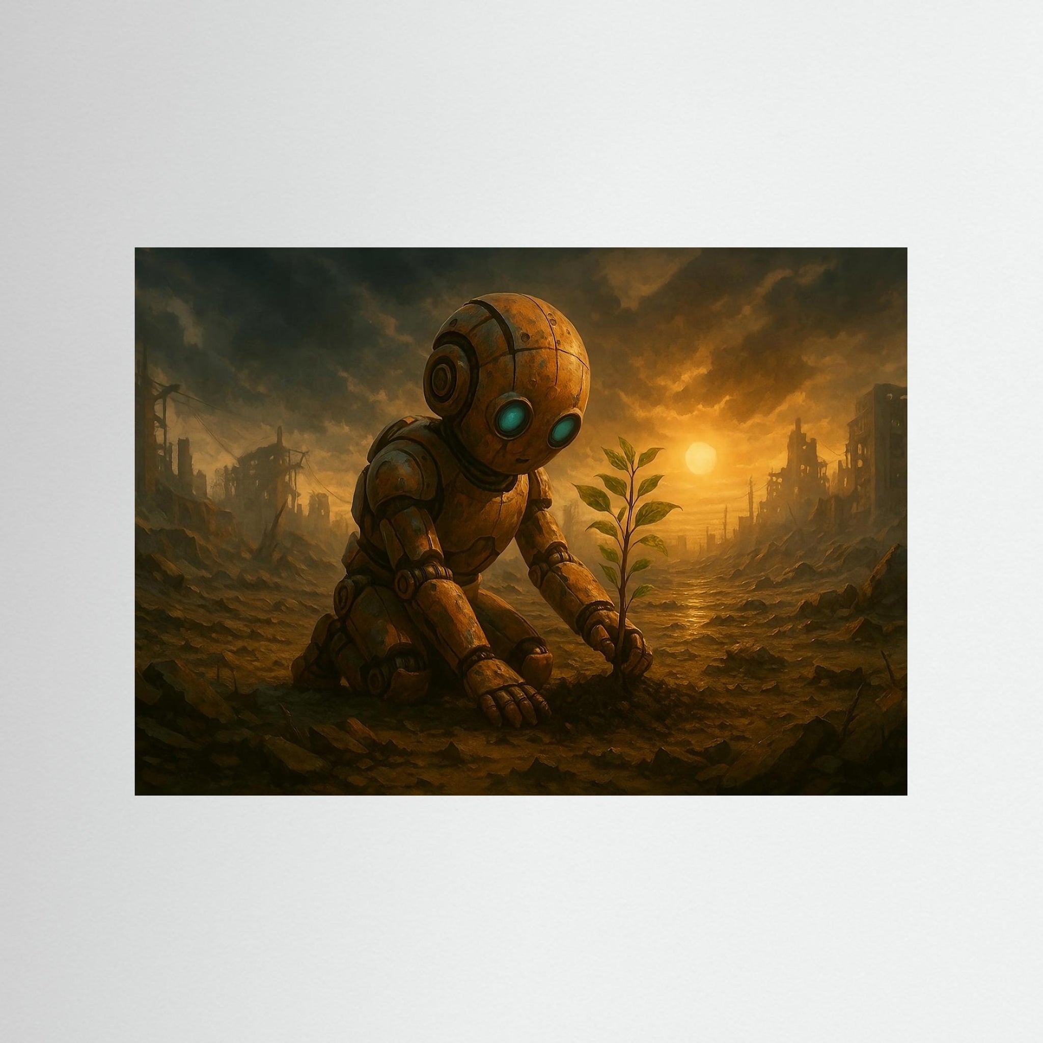 Hope Protocol als rahmenlose Wandkunst