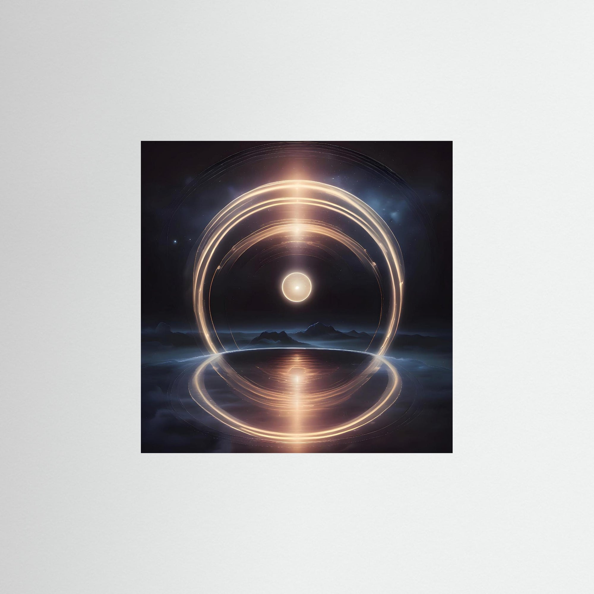 Horizon Singularity als rahmenlose Wandkunst