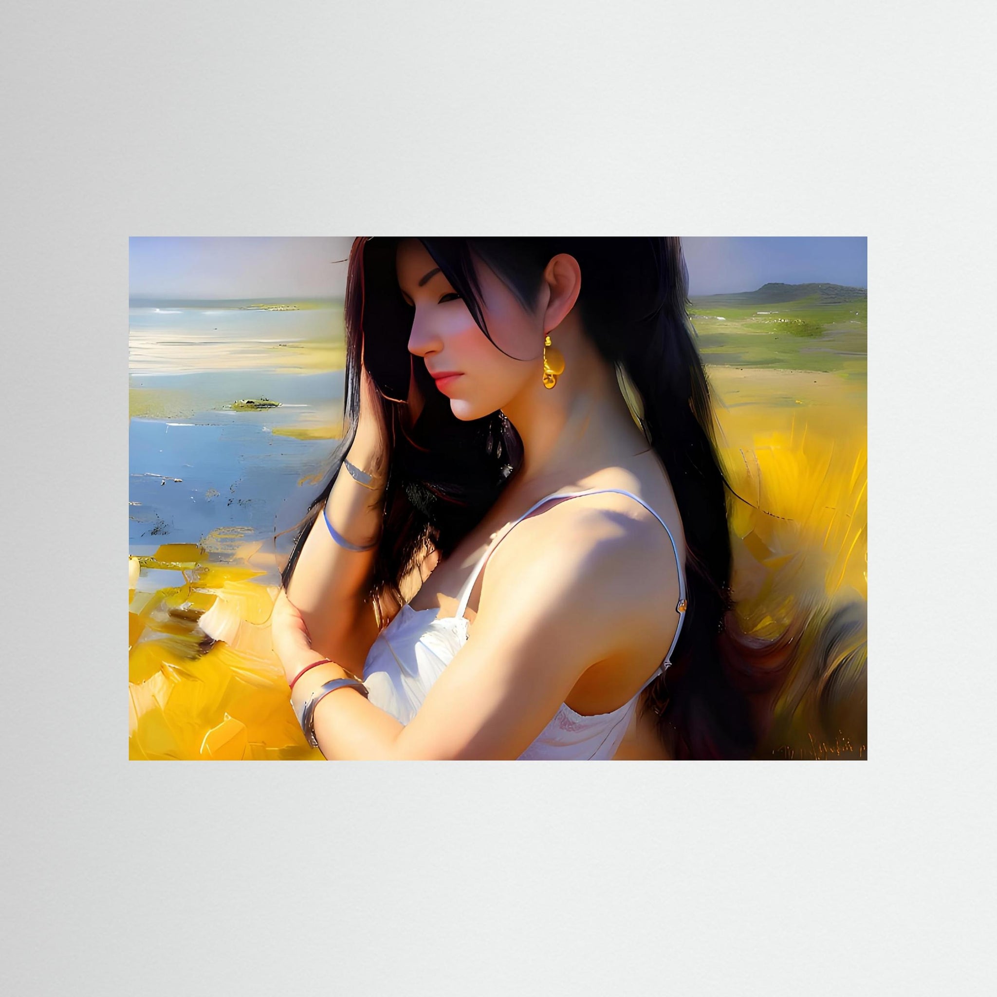 Hot Summer als rahmenlose Wandkunst
