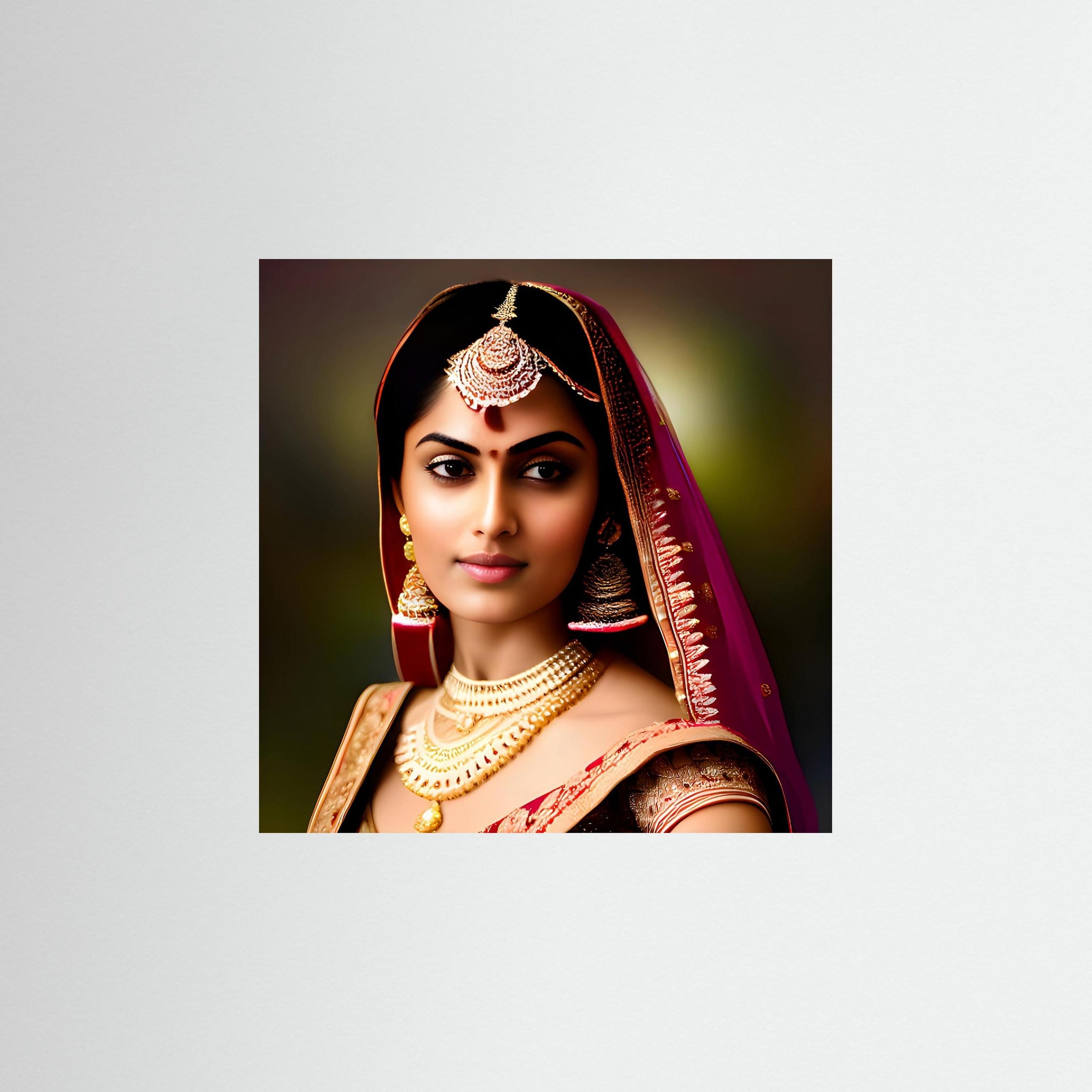 Indian Beauty als rahmenlose Wandkunst