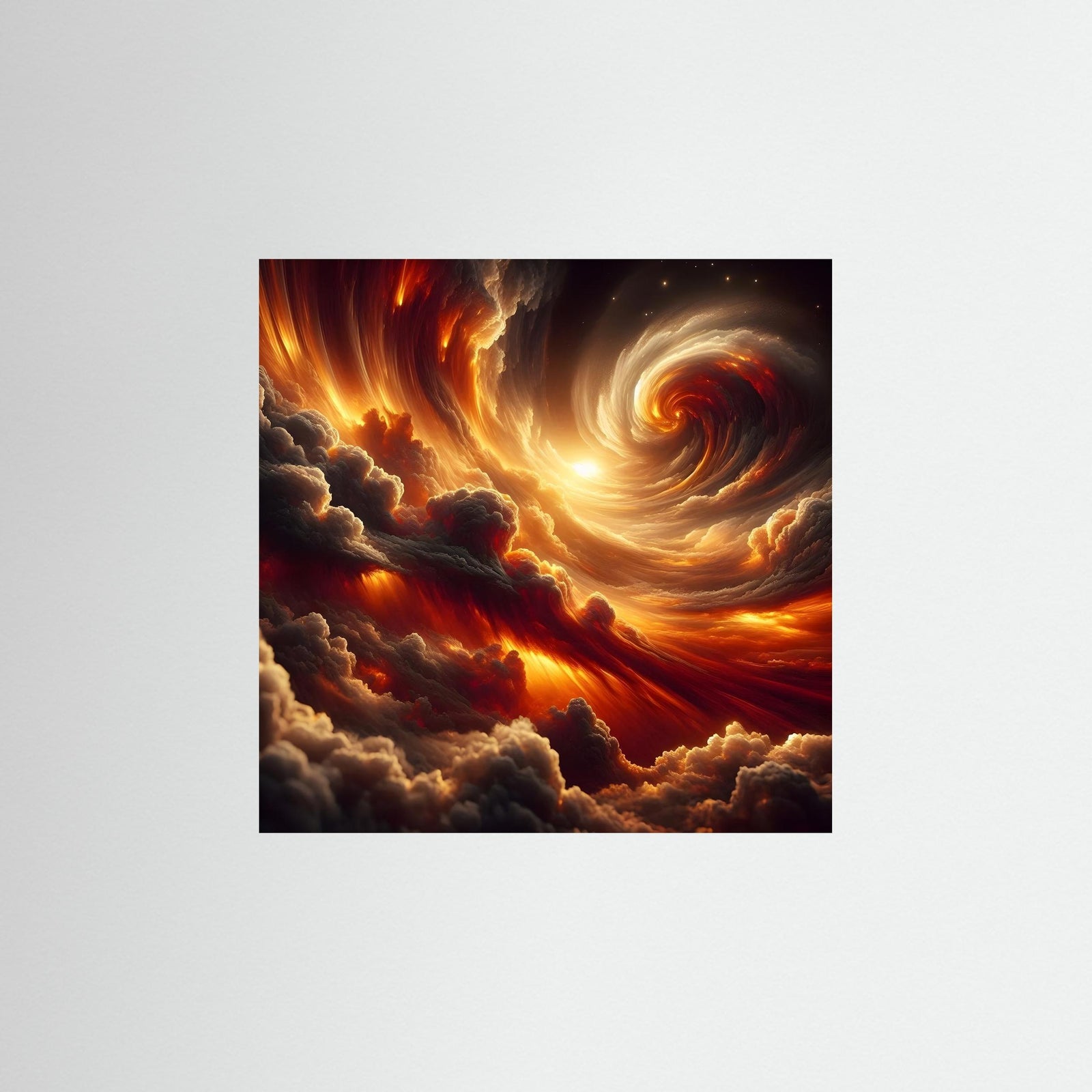 Inferno Sky als rahmenlose Wandkunst