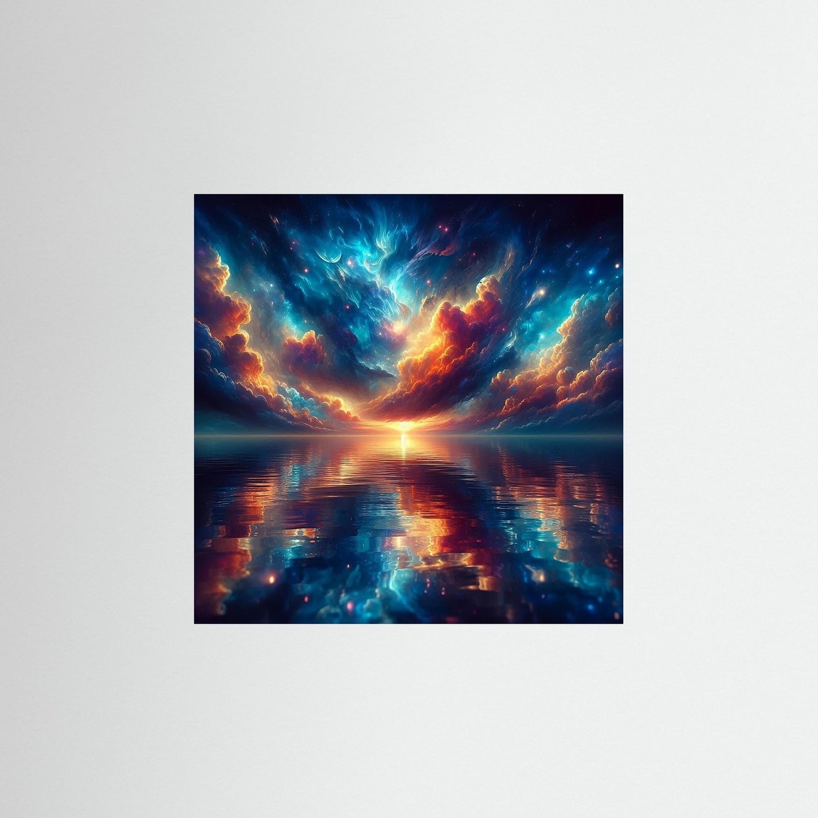 Infinite Glow als rahmenlose Wandkunst
