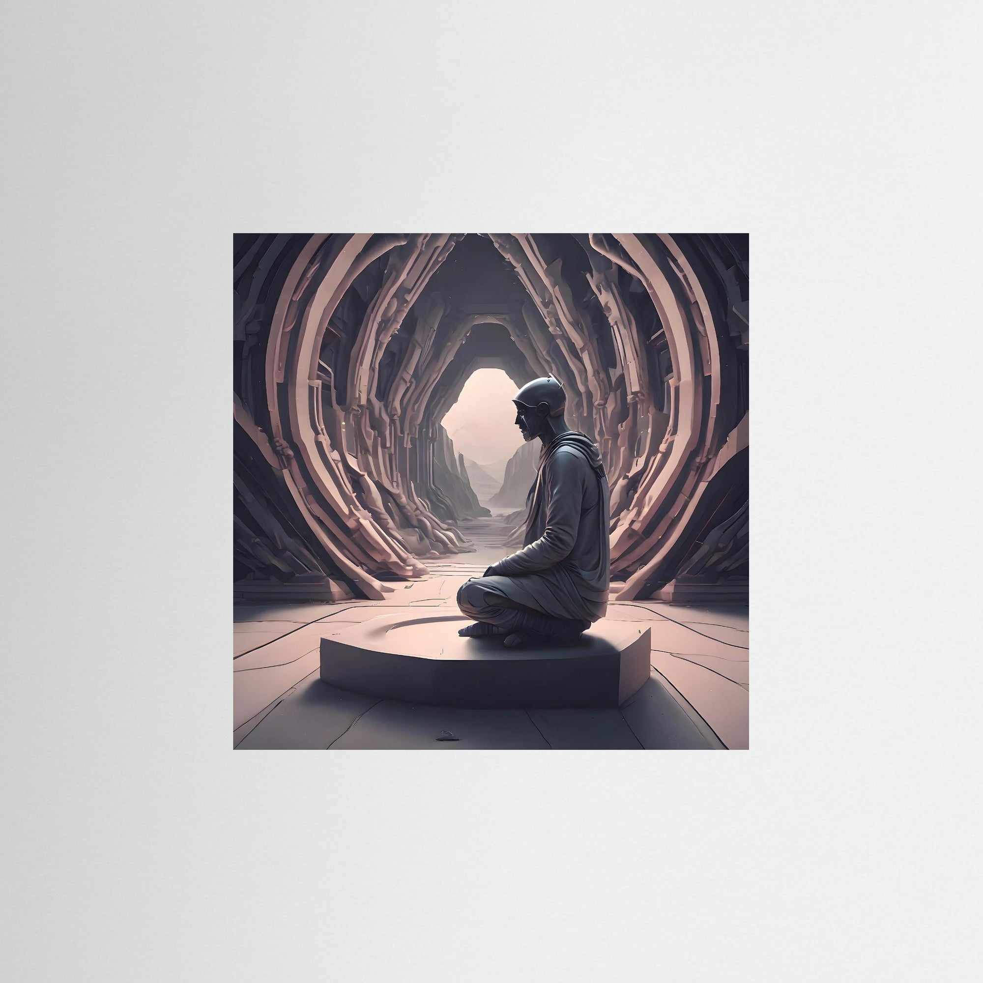 Inner Code als rahmenlose Wandkunst