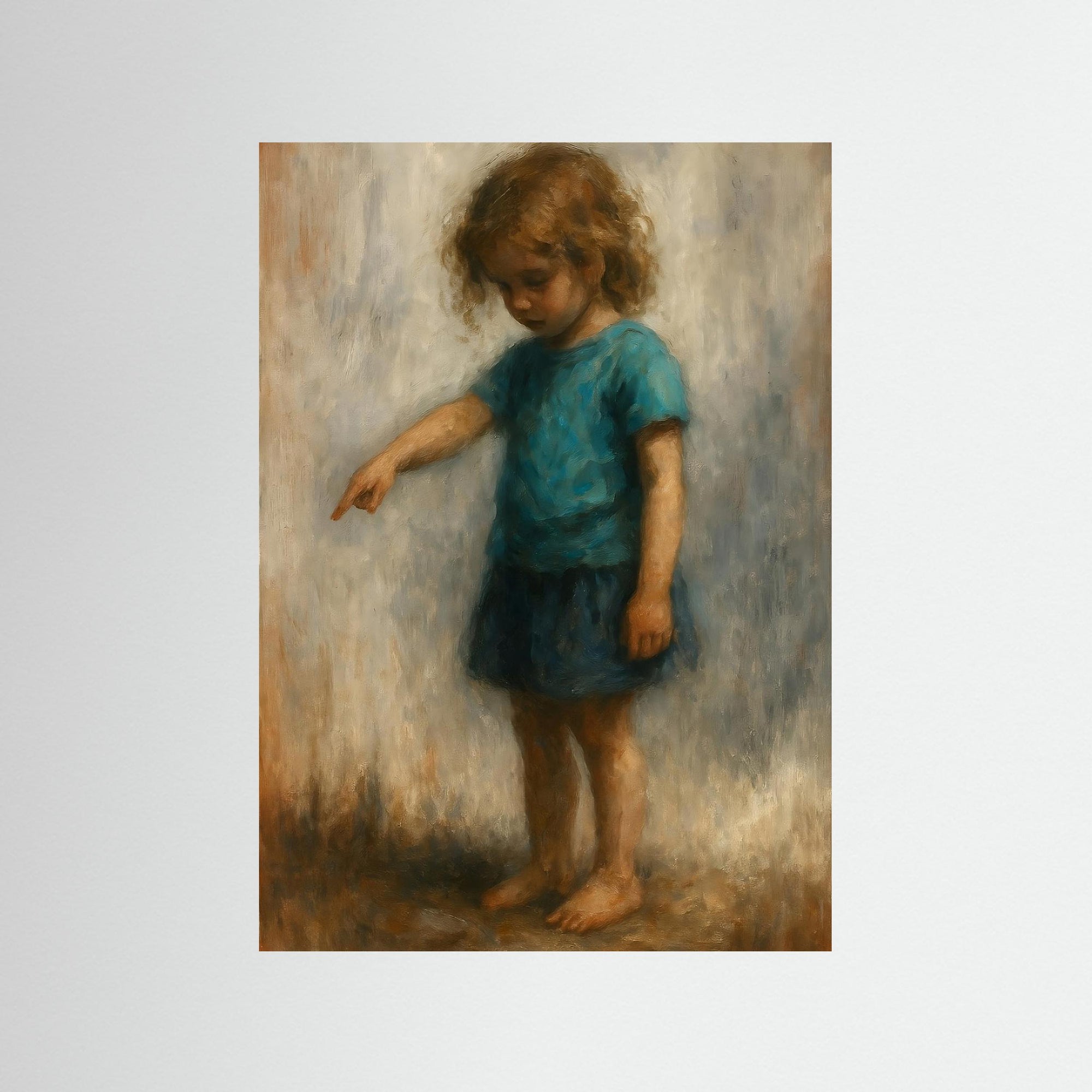 Innocence in Blue als rahmenlose Wandkunst