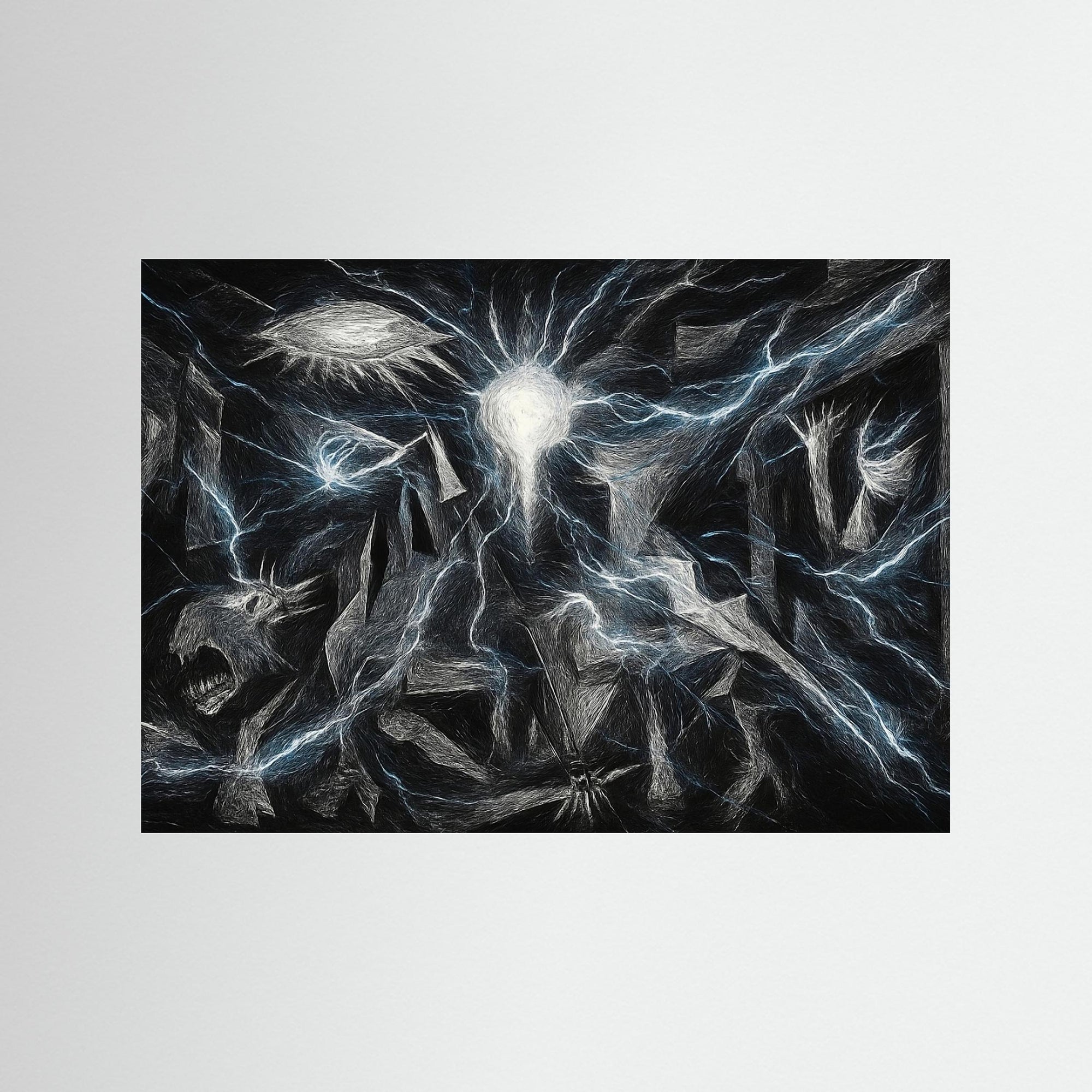 Electric Abyss – AI Art (Print)