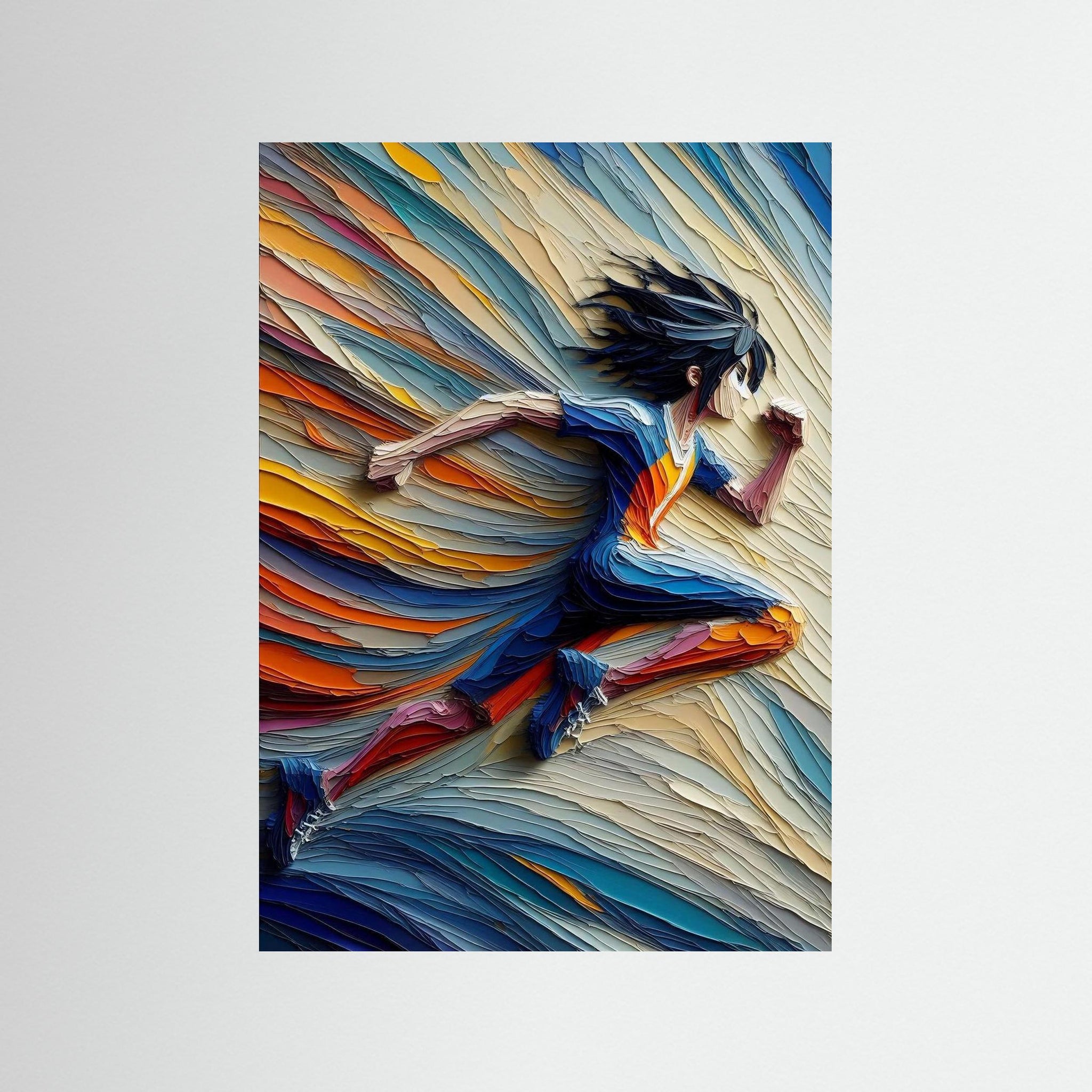 Kinetic Layers als rahmenlose Wandkunst