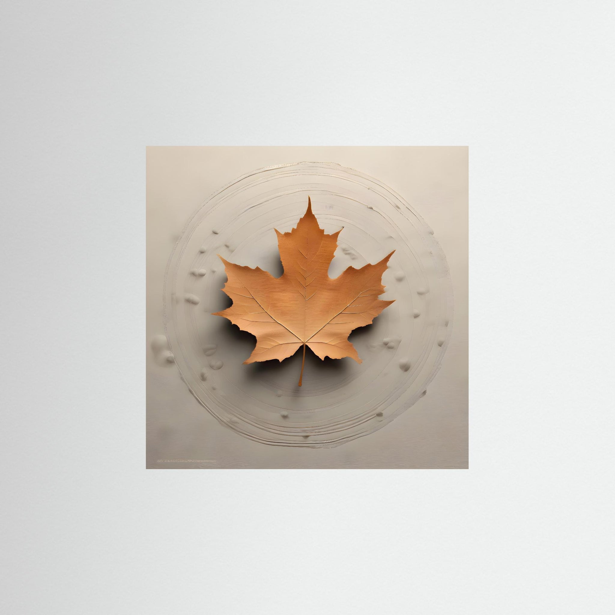 Leaf of Time als rahmenlose Wandkunst