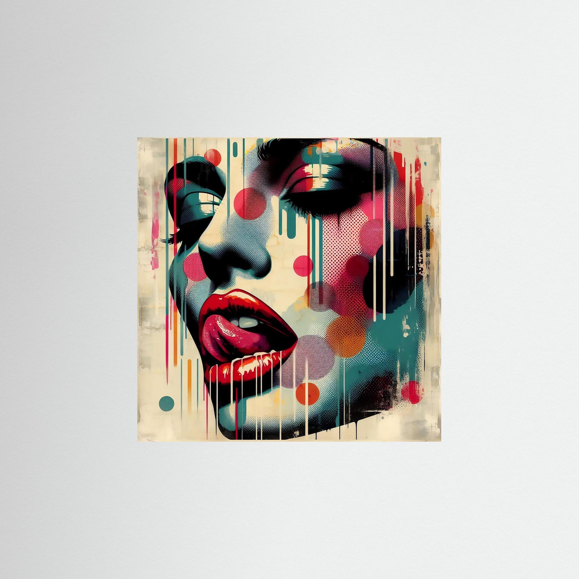 Lick of Color als rahmenlose Wandkunst