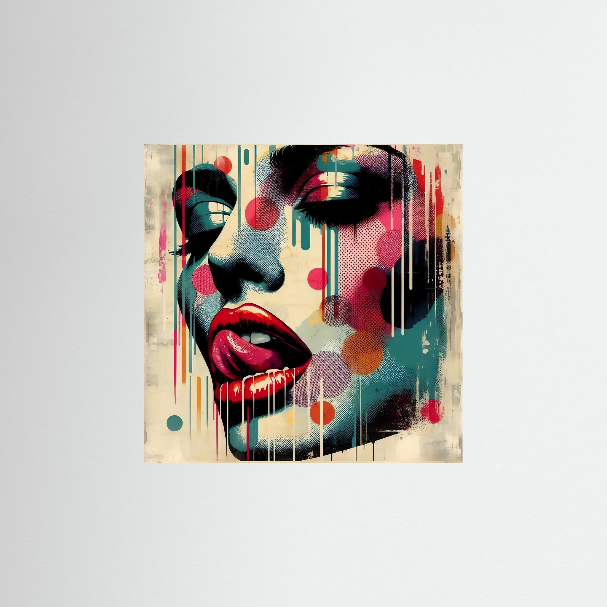 Lick of Color als rahmenlose Wandkunst