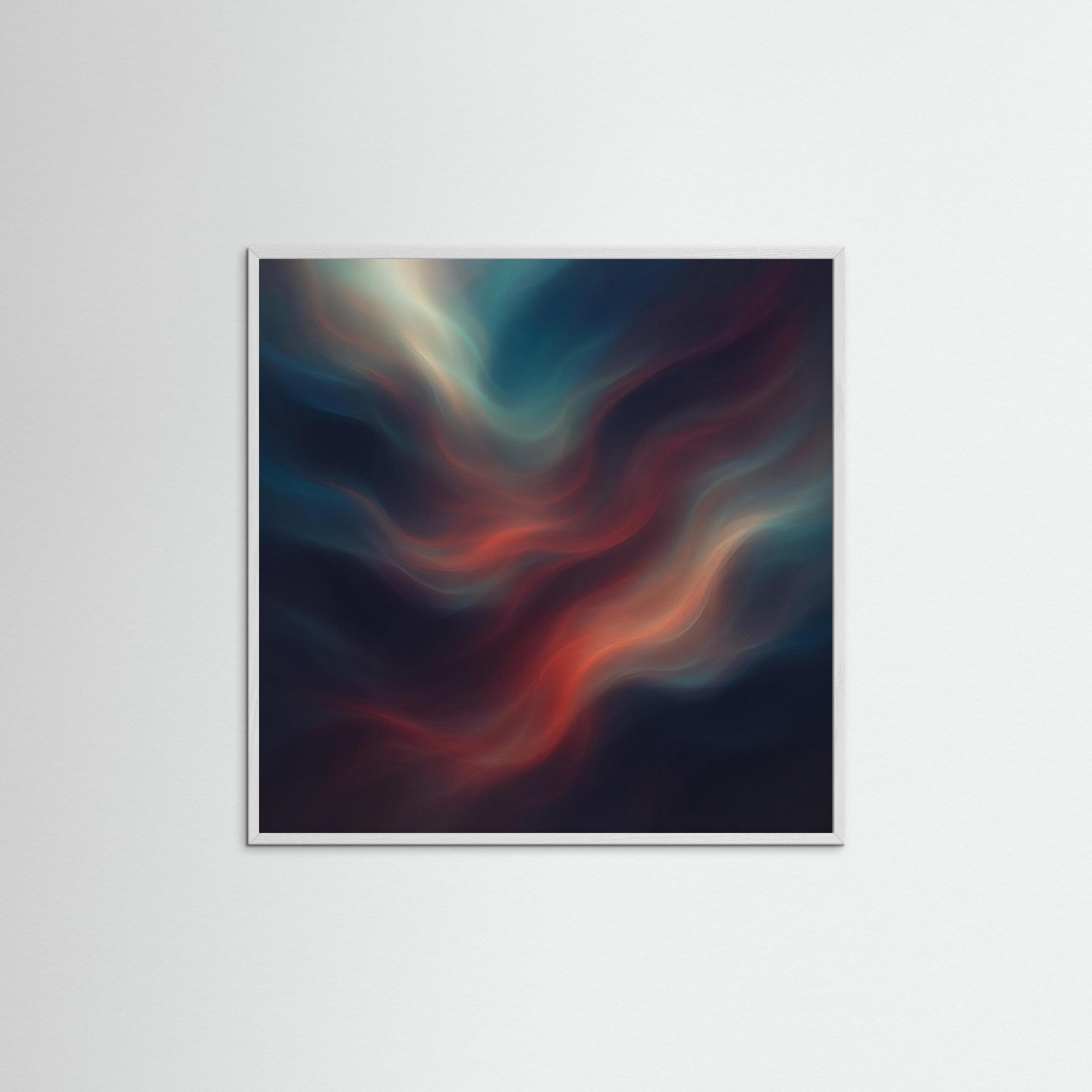 Liquid Dreams als Kunstmotiv mit weißem Echtholzrahmen