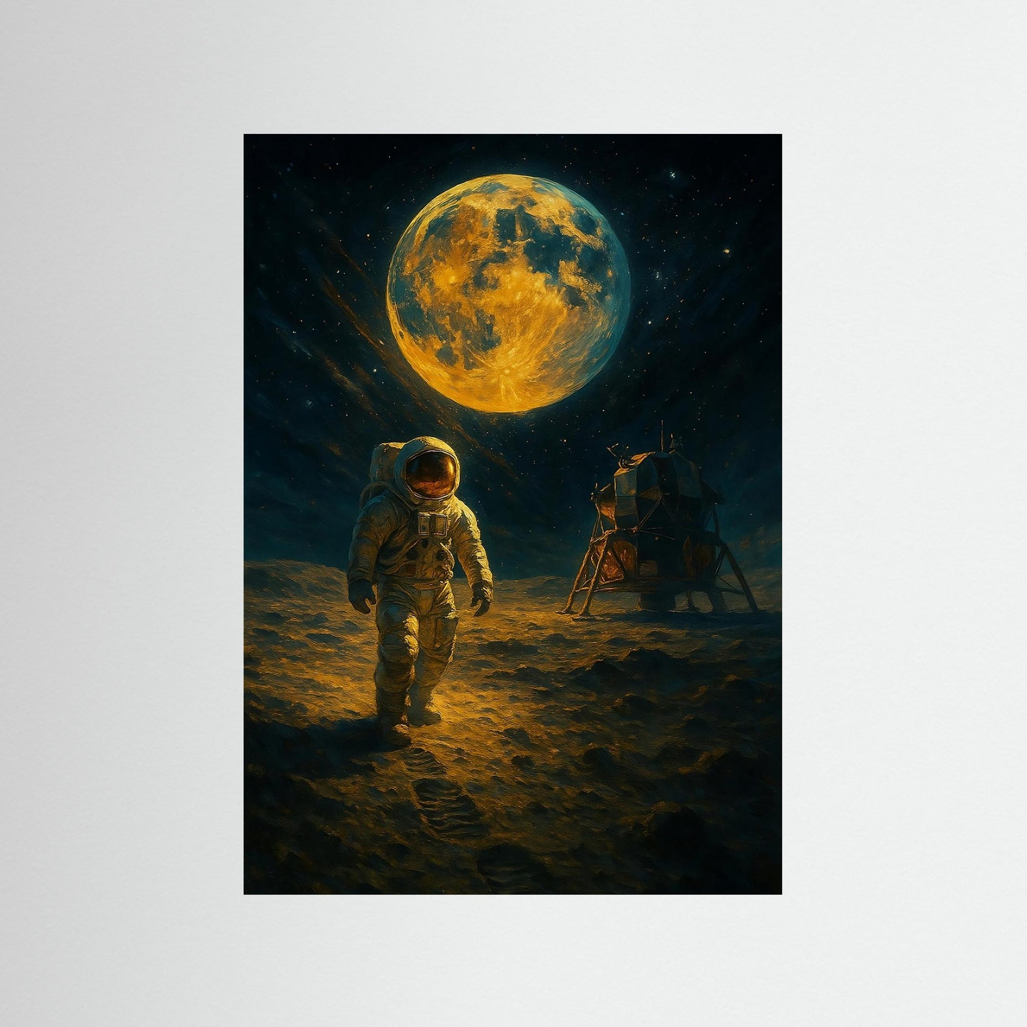 Lunar Pioneer als rahmenlose Wandkunst