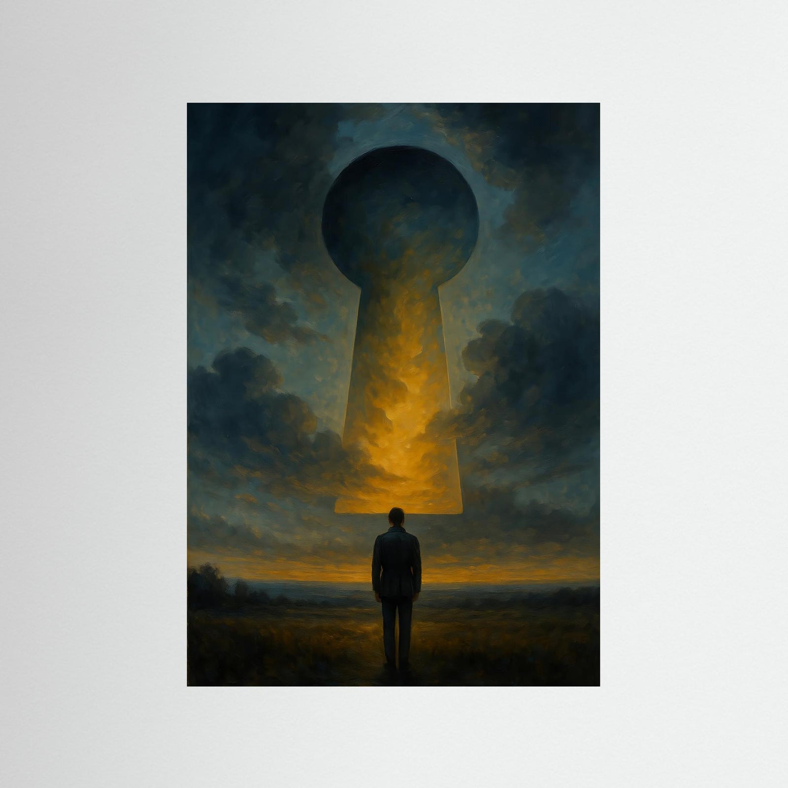 Golden Gateway – AI Art (Print)