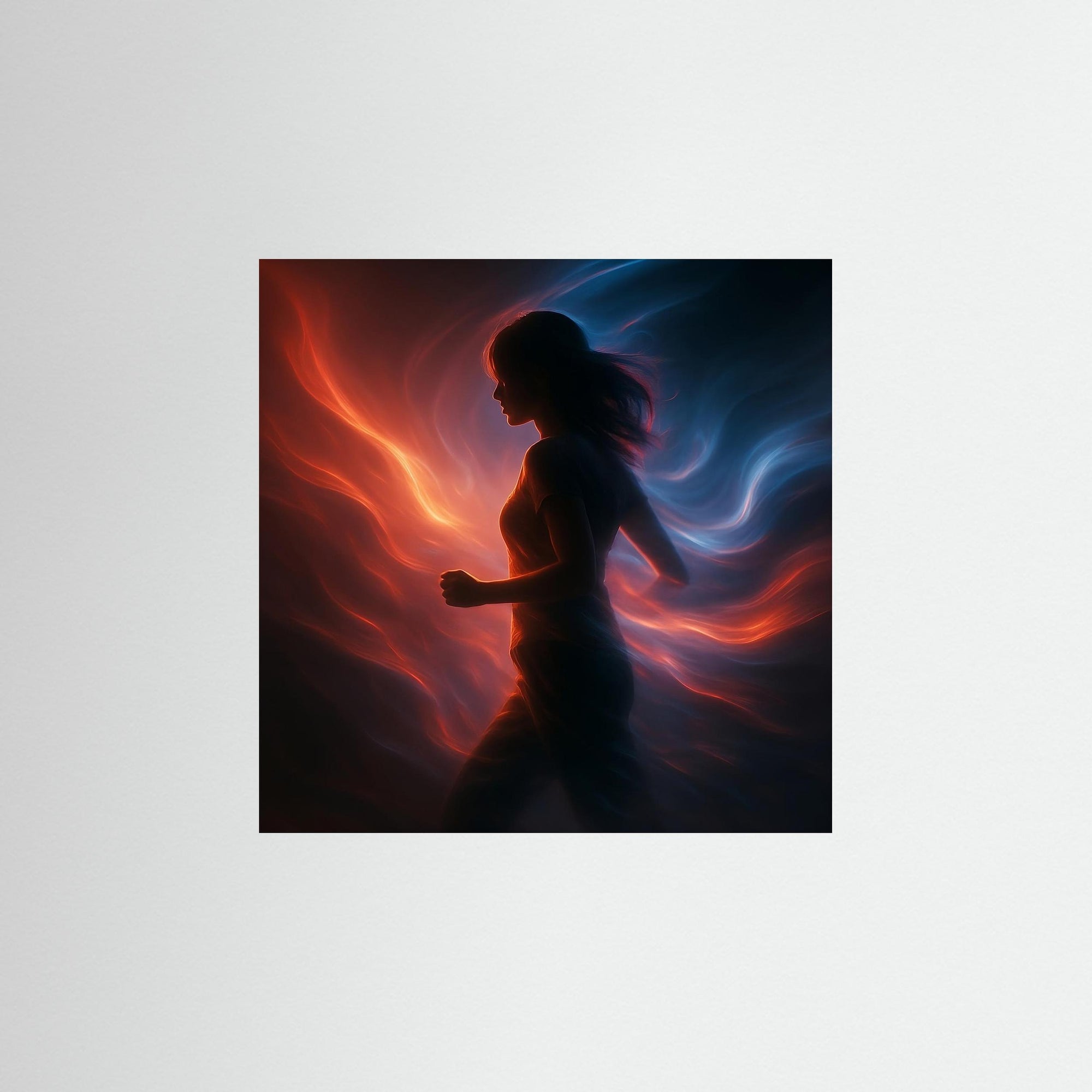 Momentum Glow als rahmenlose Wandkunst