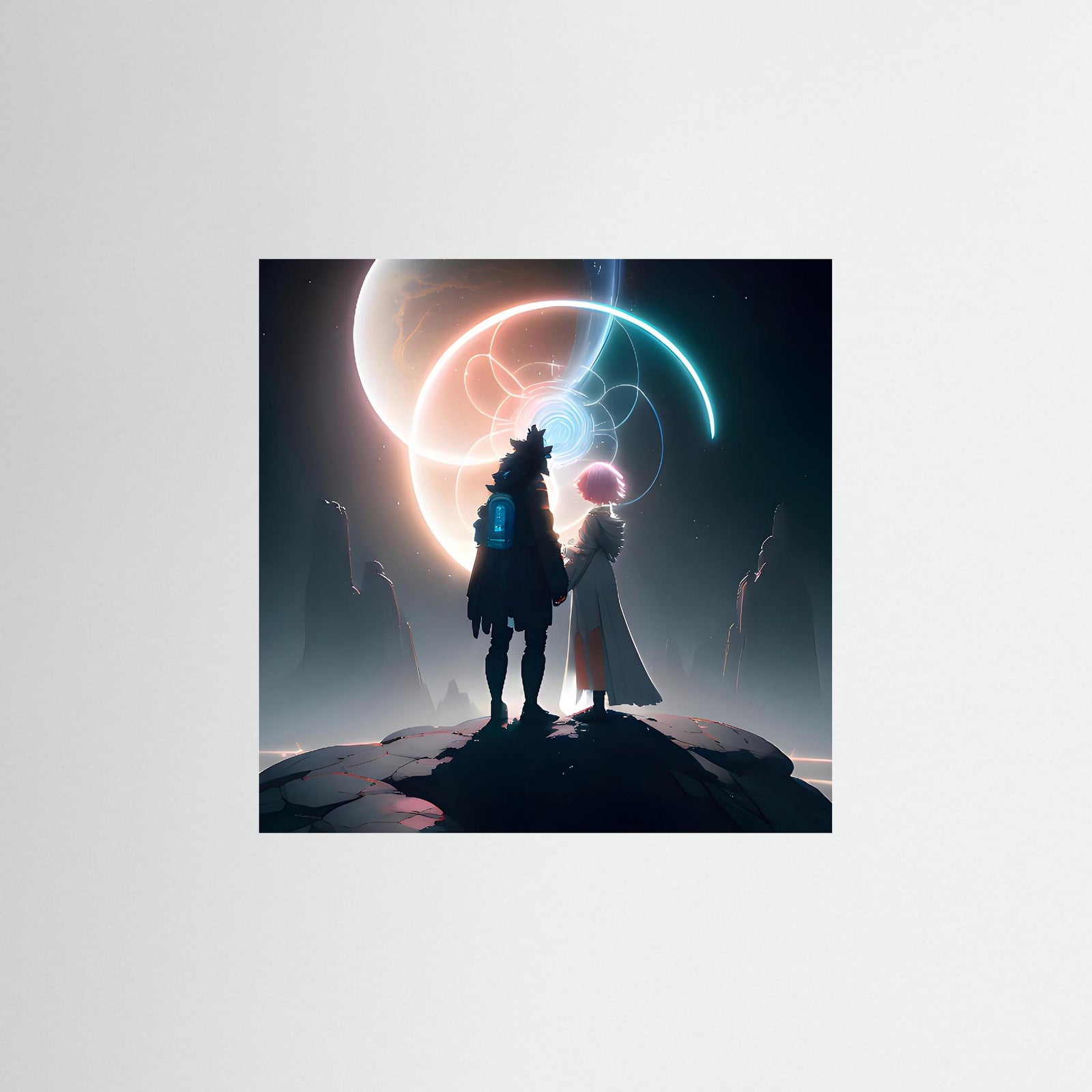 Portal of Two Souls – AI Art (Print)