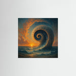 Cosmic Spiral – AI Art (Print)