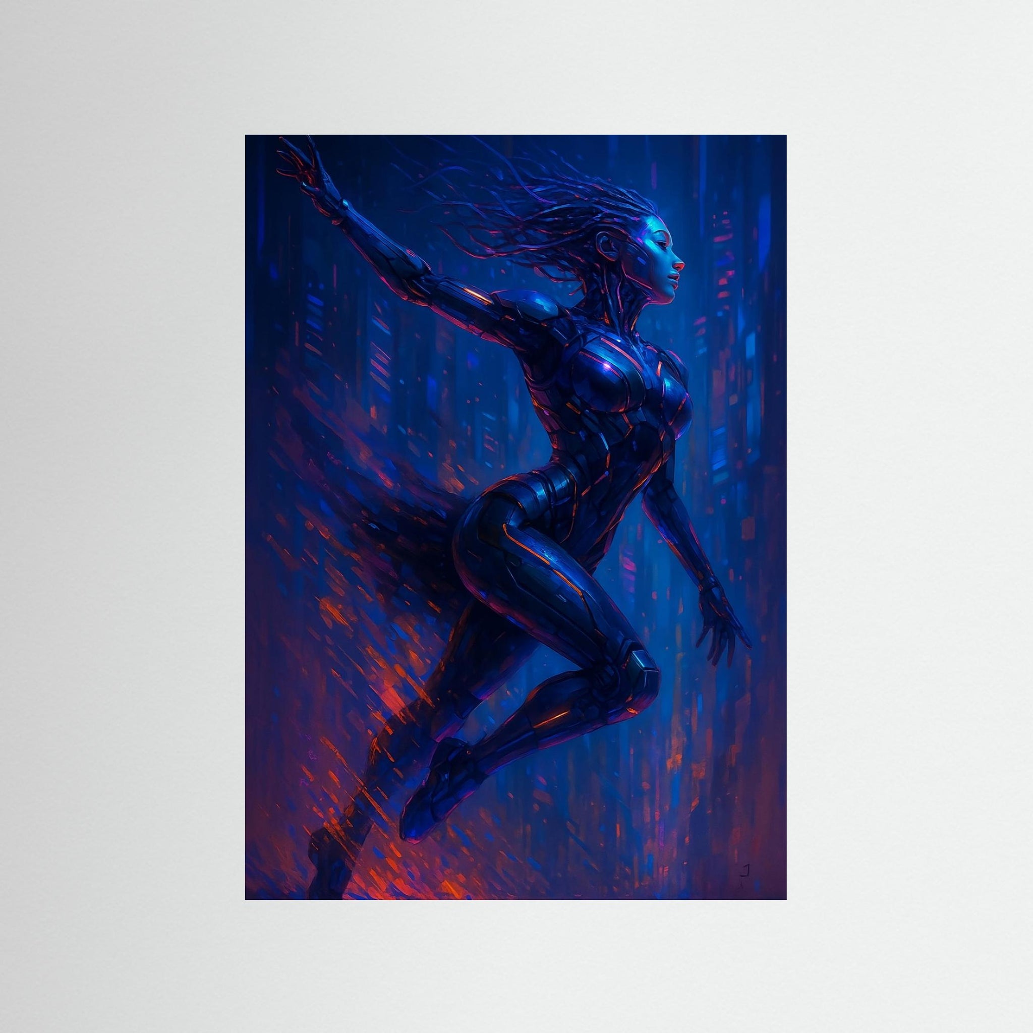 Neon Grace als rahmenlose Wandkunst