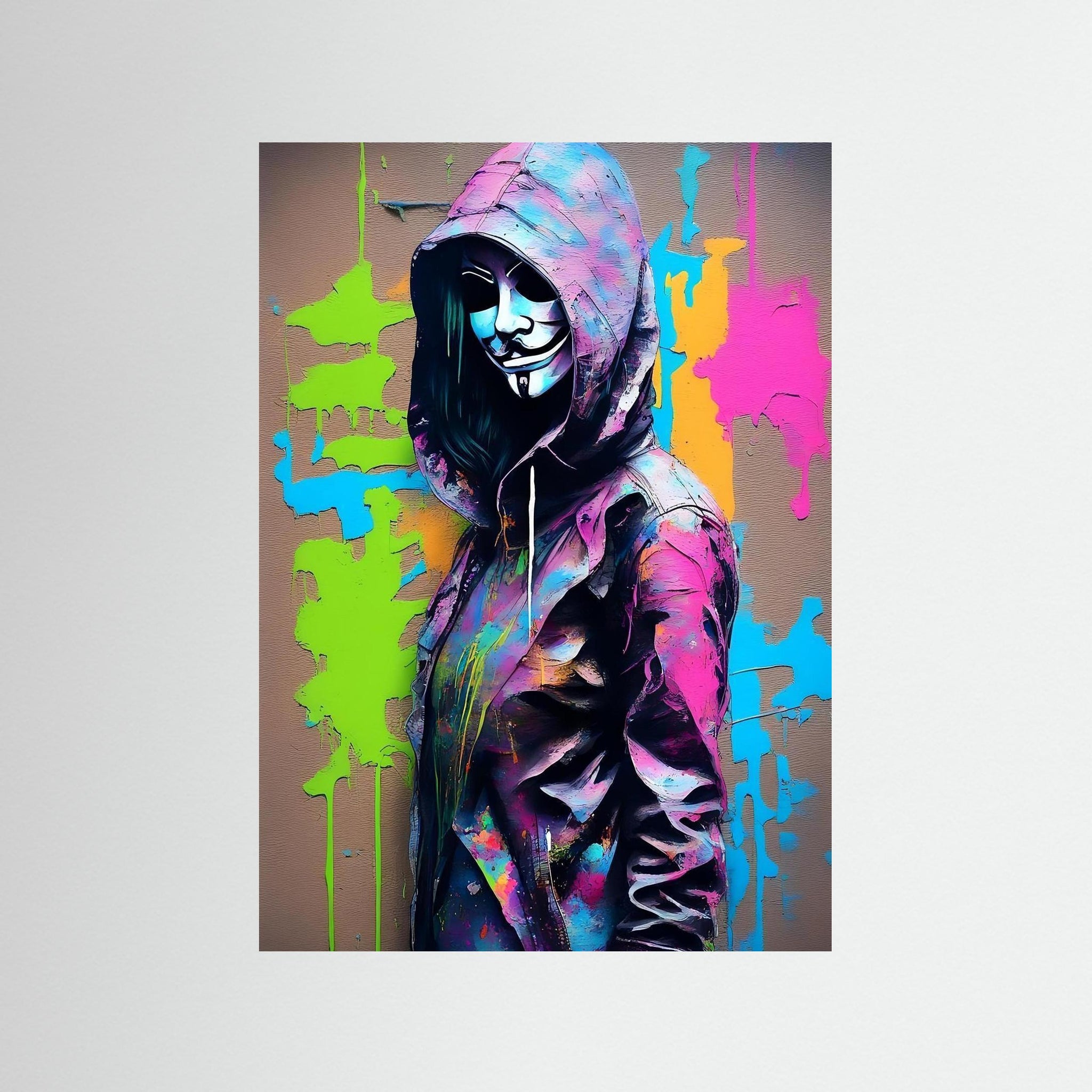 Neon Outlaw als rahmenlose Wandkunst