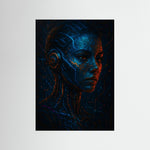Neon Sentience als rahmenlose Wandkunst