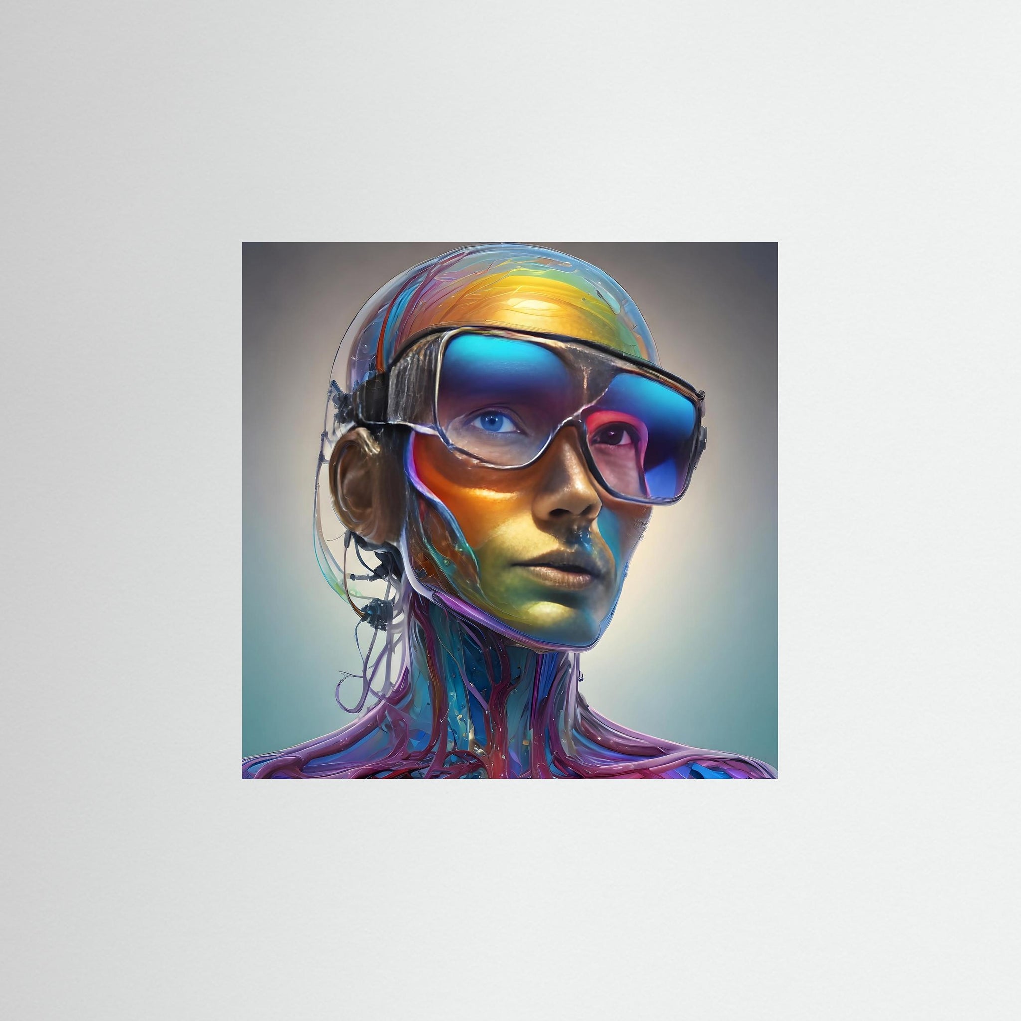 Neurochrome als rahmenlose Wandkunst