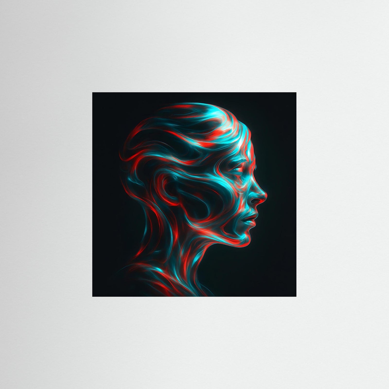 Neuroflux als rahmenlose Wandkunst