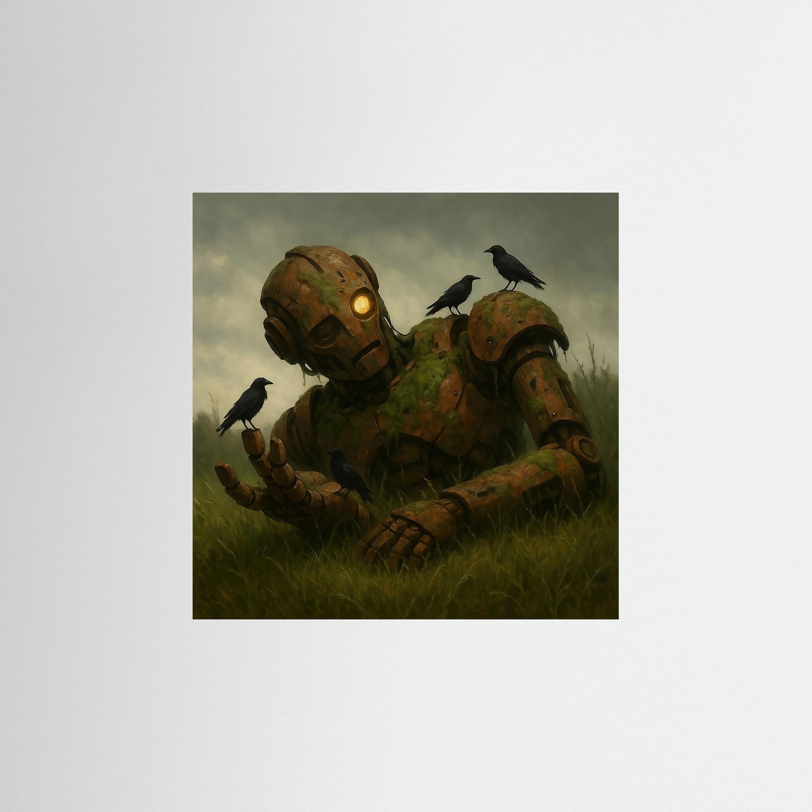 Fallen Guardian – AI Art (Print)