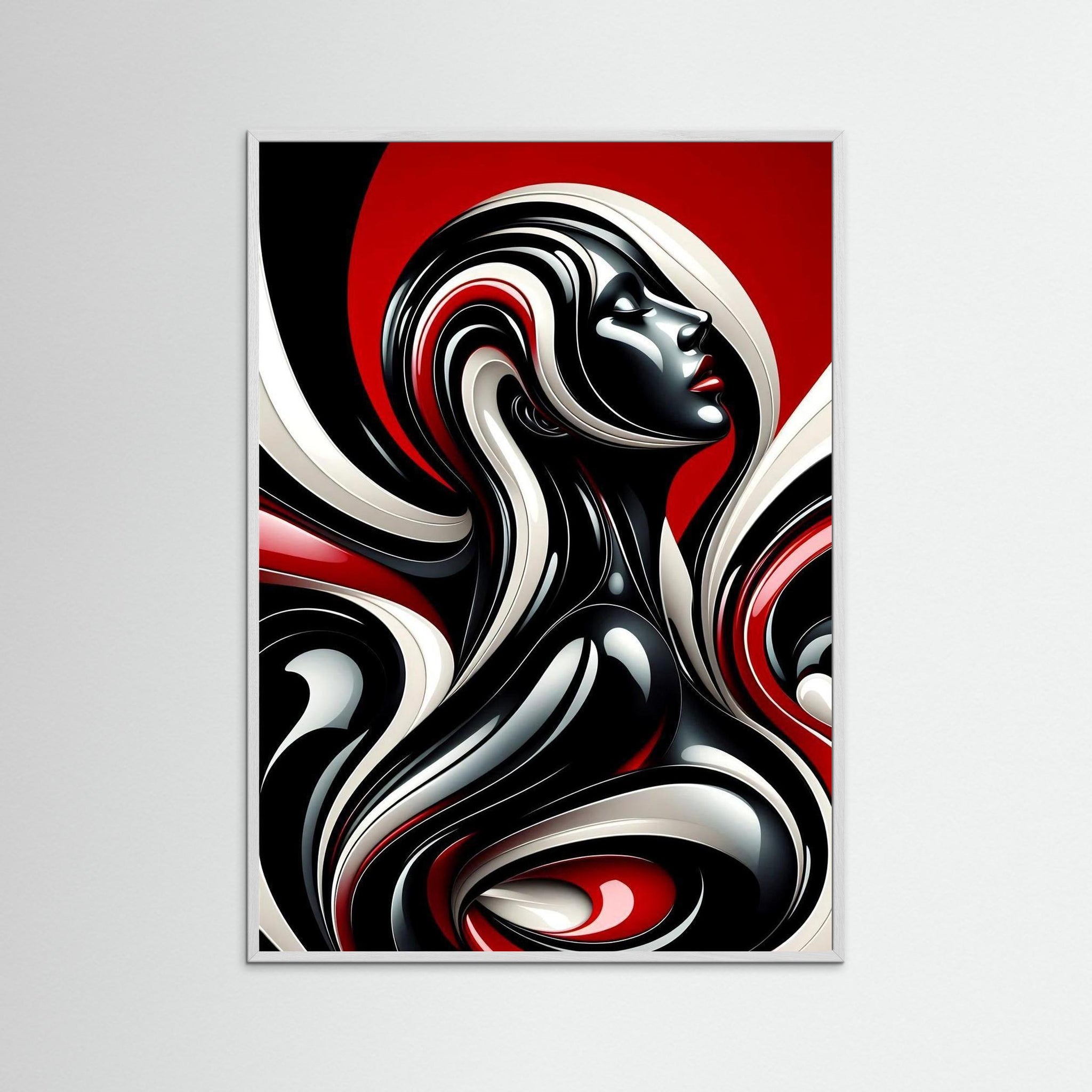 Scarlet Continuum – AI Art (Print)