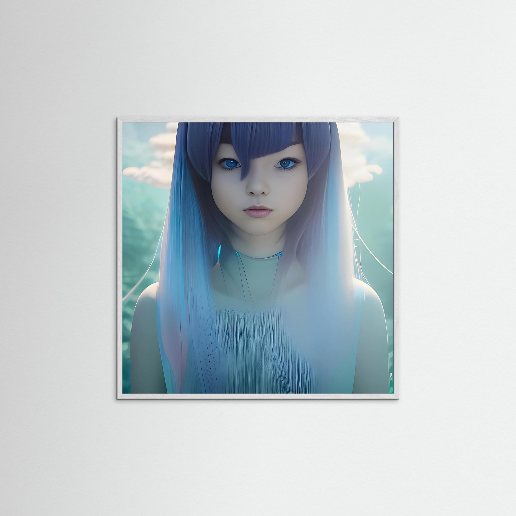 Dreaming in Azure – AI Art (Print)