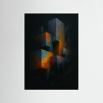 Pixel Monoliths als rahmenlose Wandkunst