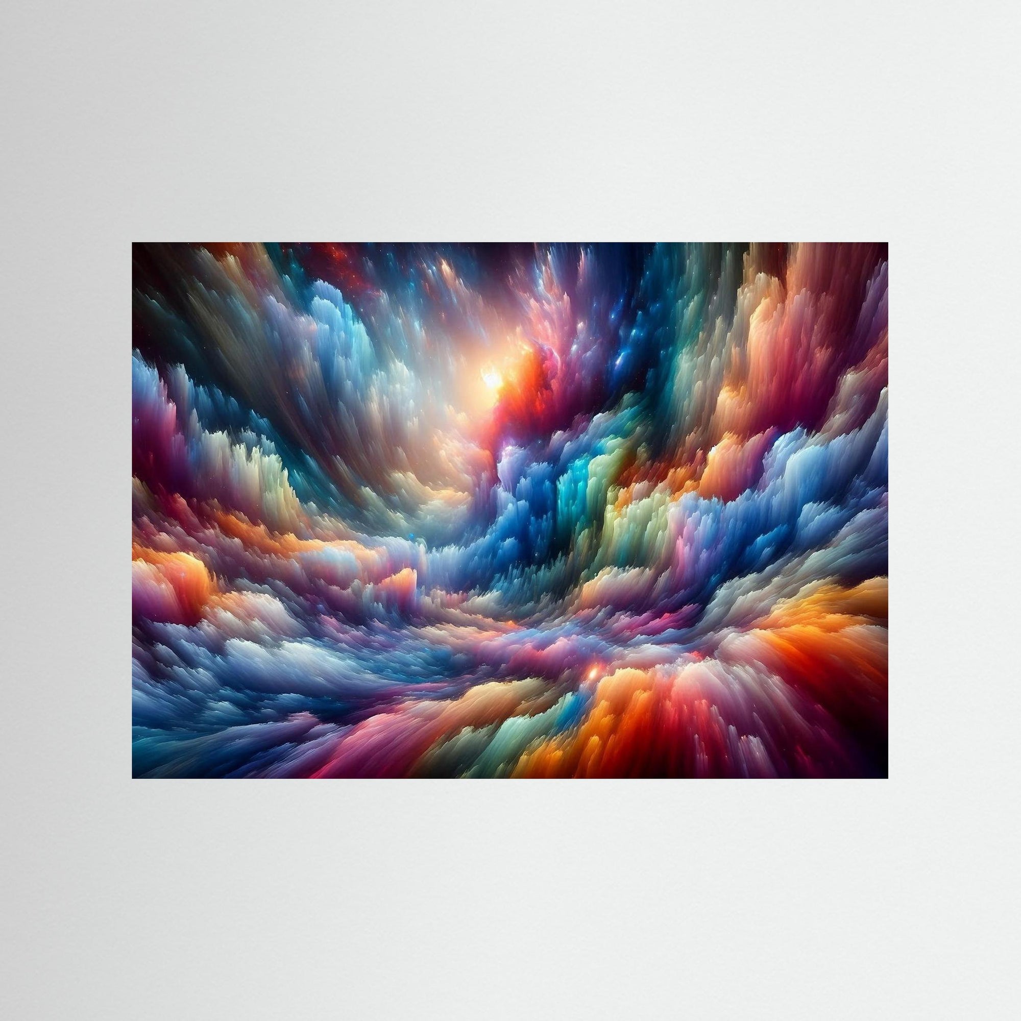Prismatic Ascension als rahmenlose Wandkunst
