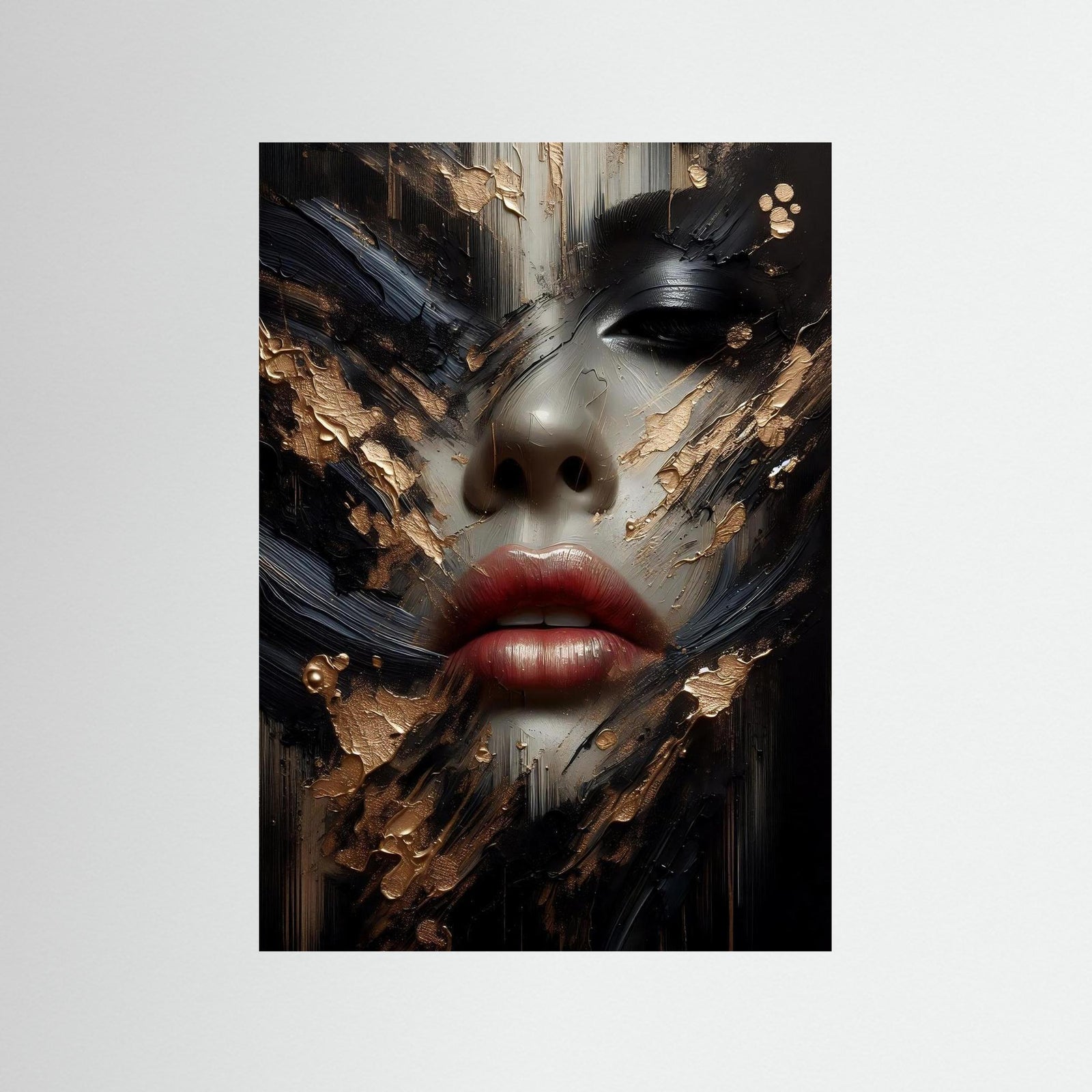 Broken Glamour – AI Art (Print)