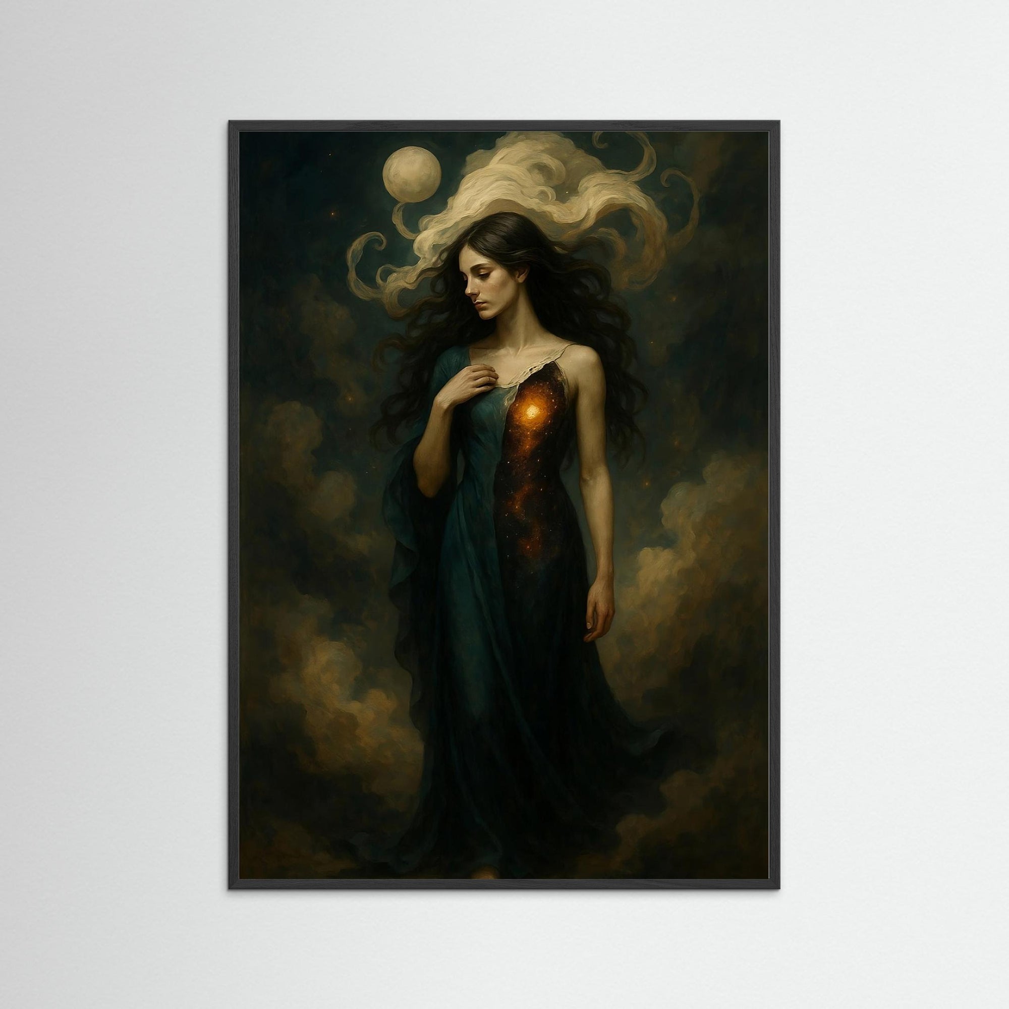 Light Within Her – AI Art (Print)