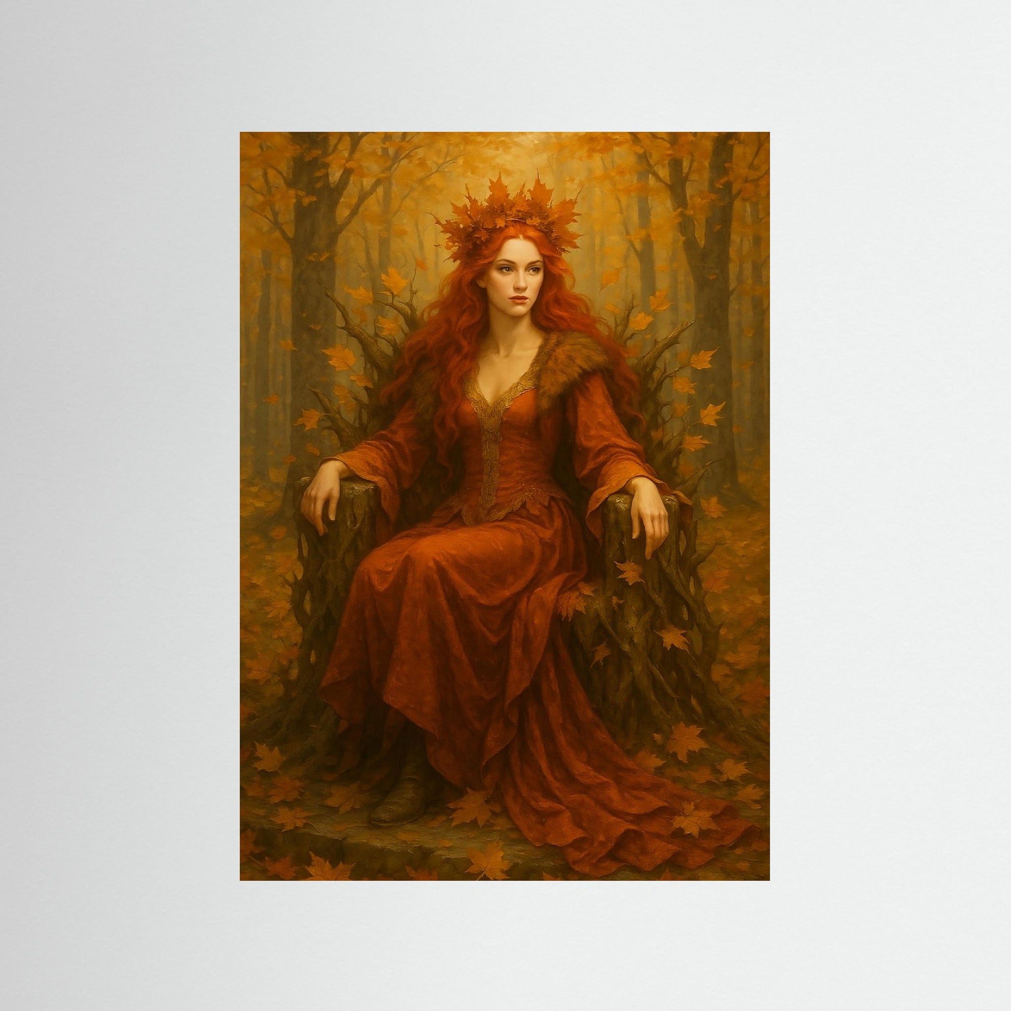 Queen of Autumn als rahmenlose Wandkunst