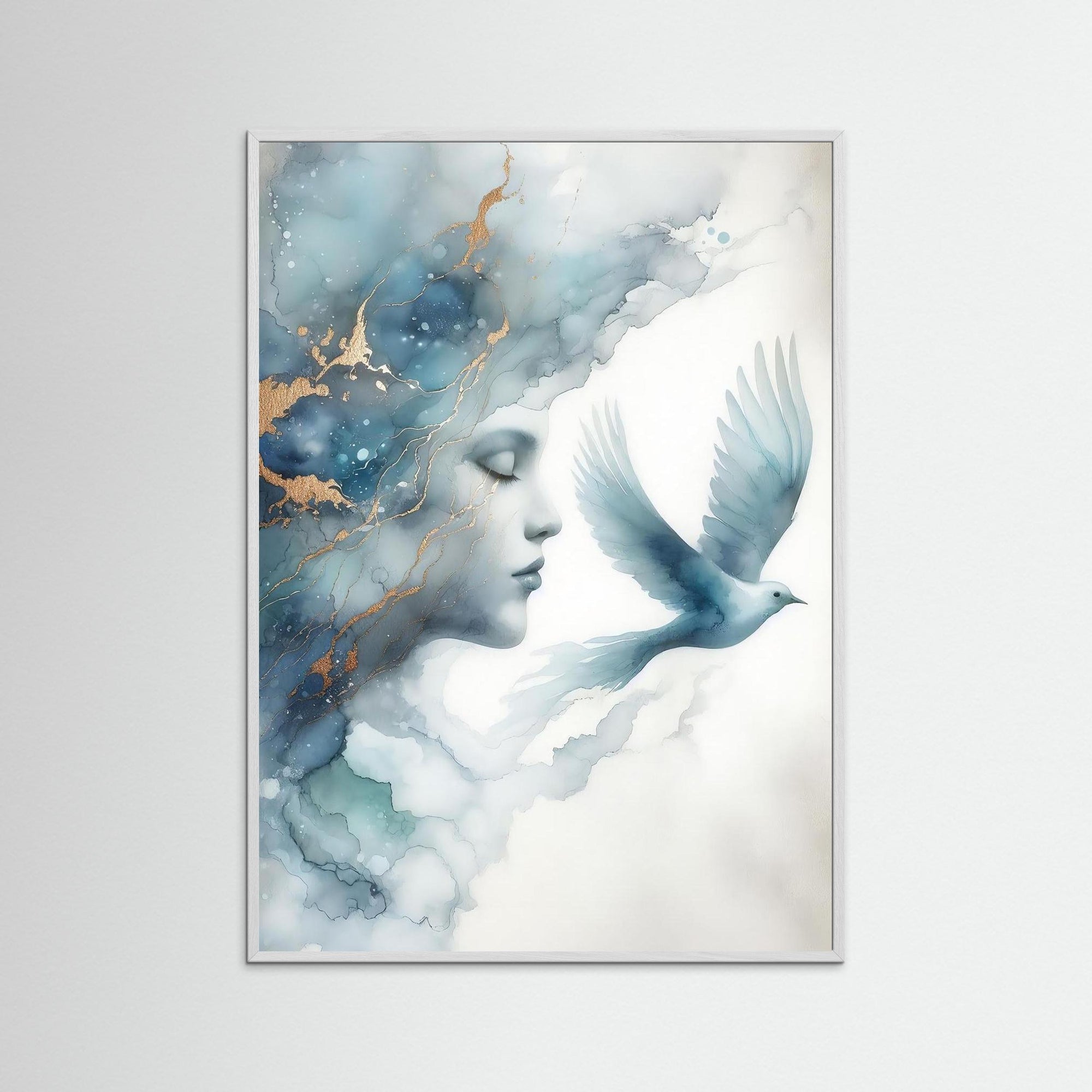 Soft Wings – AI Art (Print)
